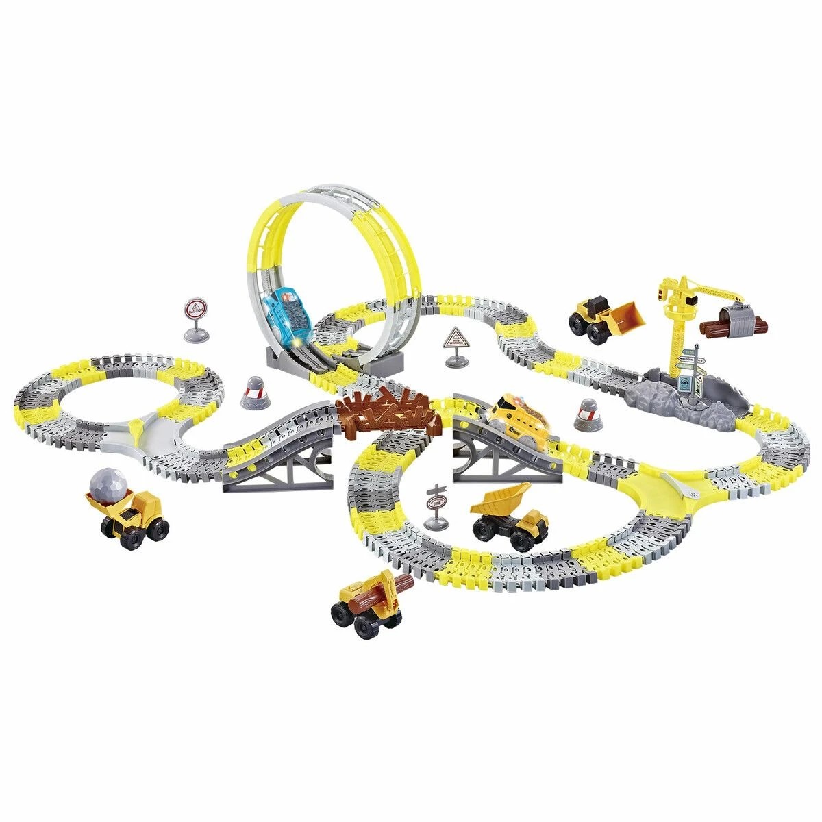 1 AUSWAY Race Track Toys Construction Truck Electric Car Play Vehicle Set, 1 of 3