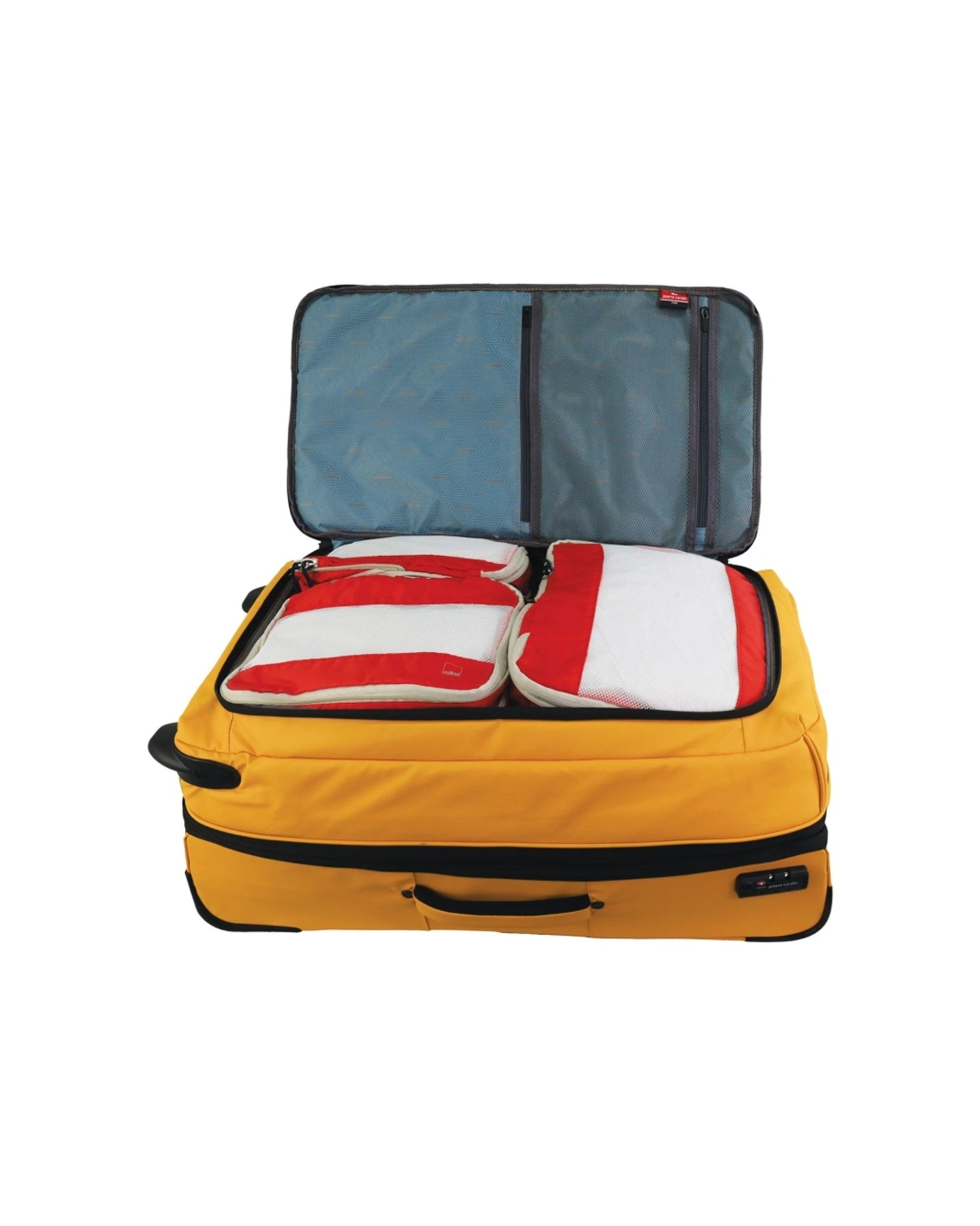 2 Pierre Cardin 4 Wheel Large Soft-Shell Travel Trolley Case Luggage 72cm - Yellow, 2 of 5