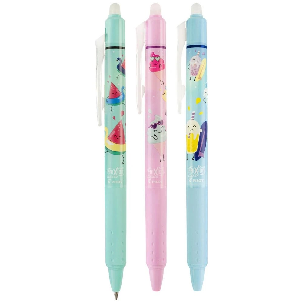3 PILOT FriXionClicker PoolParty Erasable Pen 0.7mm Asst 3Pk, 3 of 9