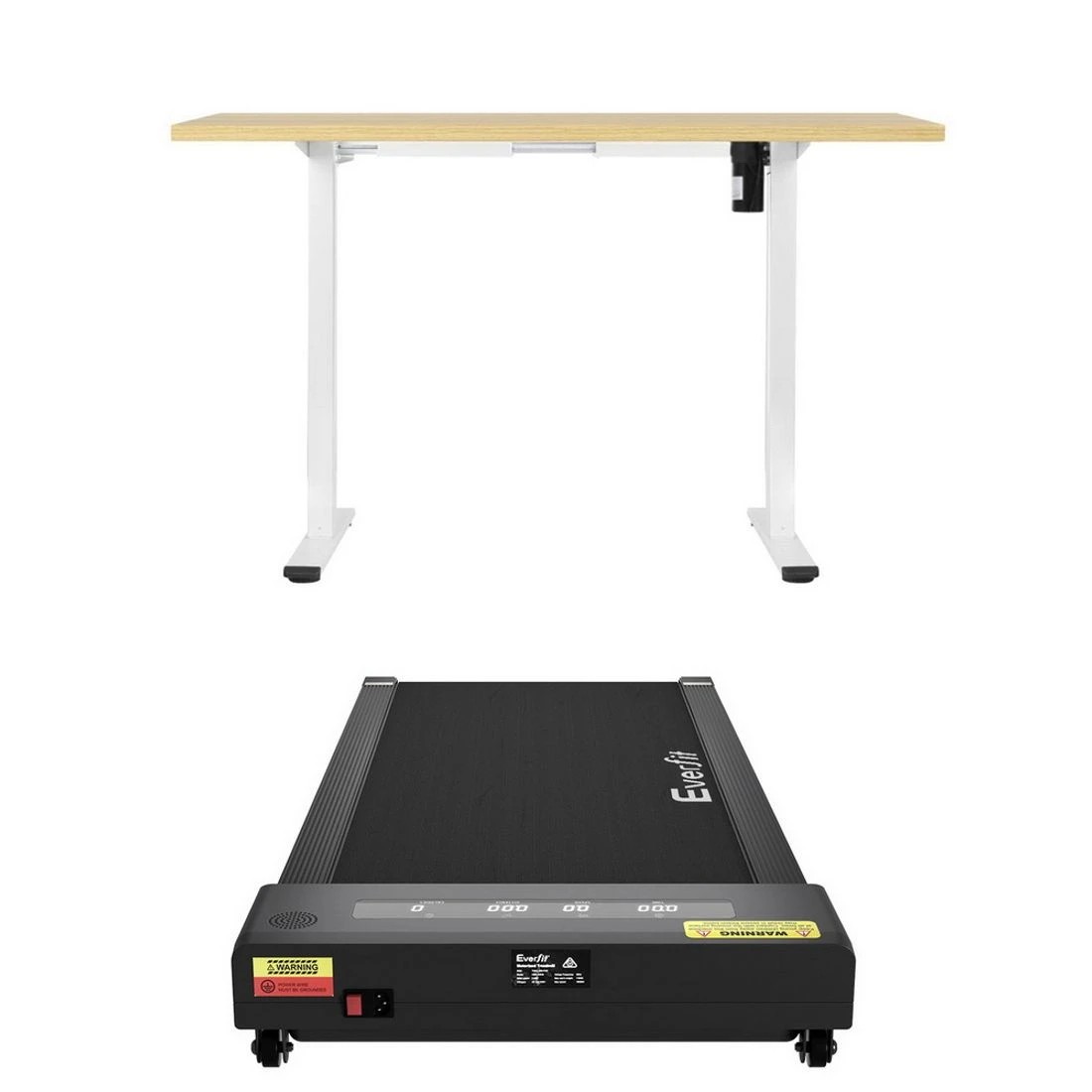3 Artiss Electric Treadmill with 140cm Automatic Standing Desk Walking Pad 400mm - Multi, 3 of 9