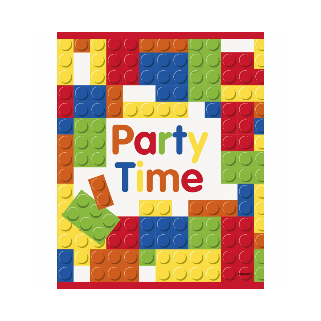 1 Unique Building Blocks Lolly/Treat Bags Pack of 8, 1 of 2