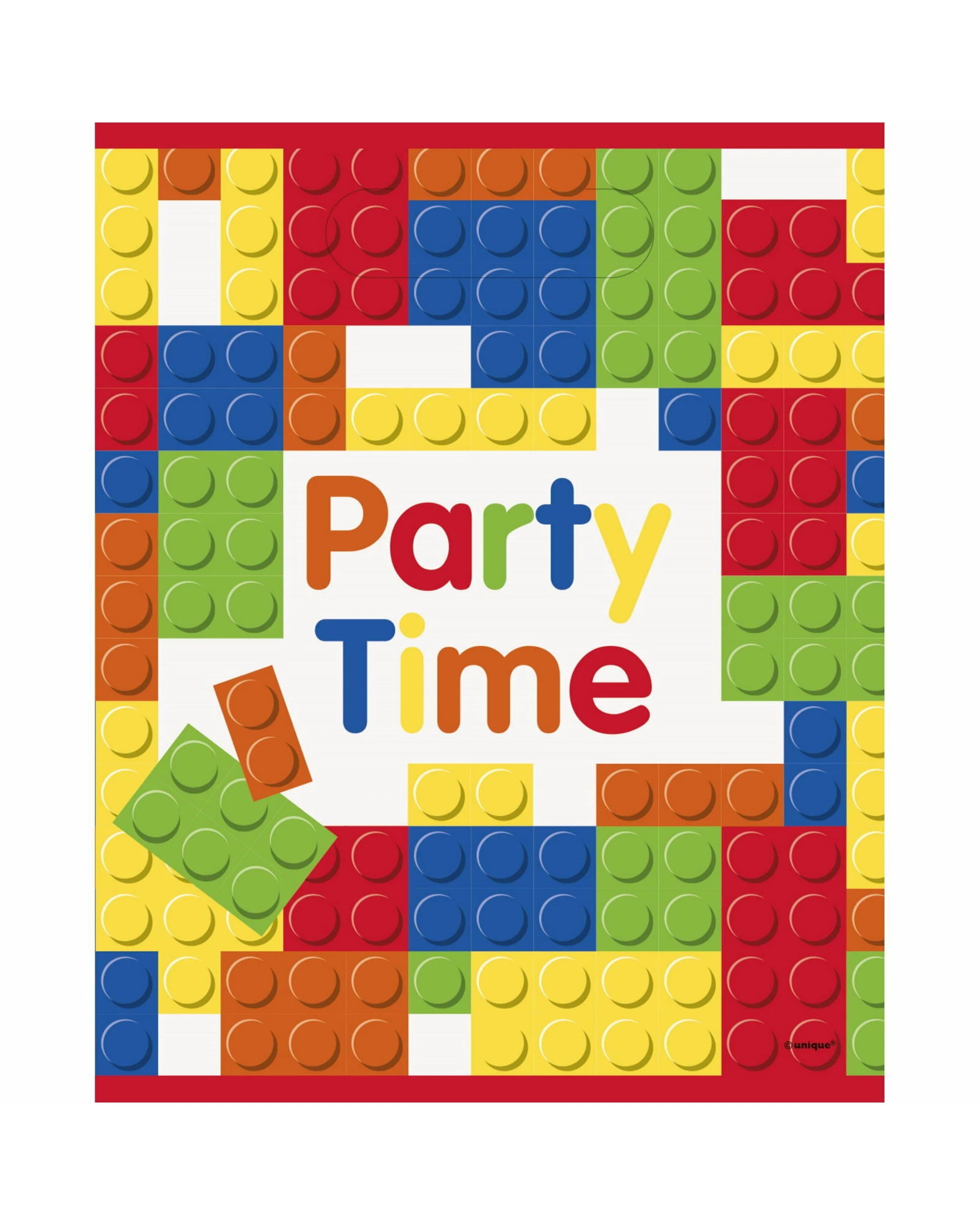 1 Unique Building Blocks Lolly/Treat Bags Pack of 8, 1 of 2