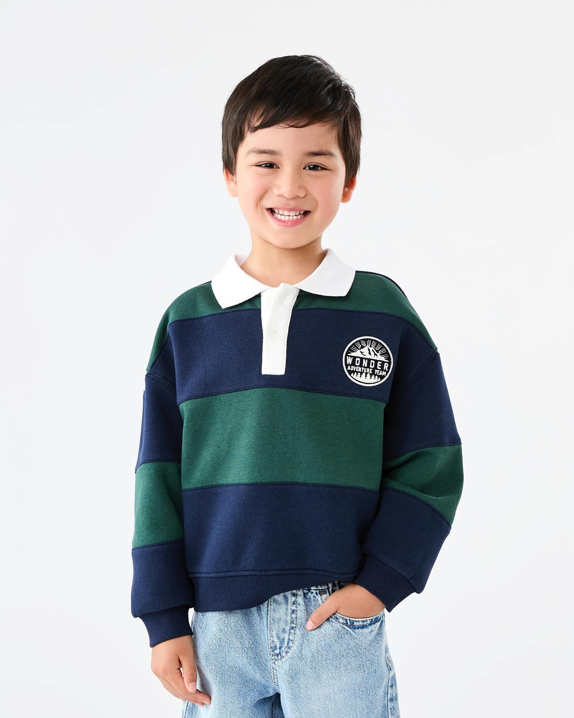 1 Oversized Rugby T-shirt Nvy Nature, 1 of 7