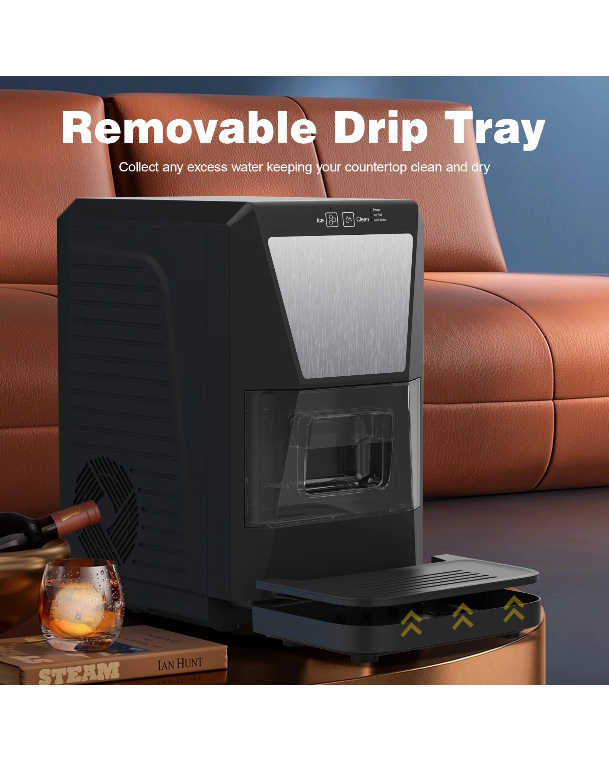 4 Advwin Sphere Ice Maker Machine, 50mm Round Ice Ball Maker For Whiskey & Cocktails, Clear Ice Machine, 4 of 8