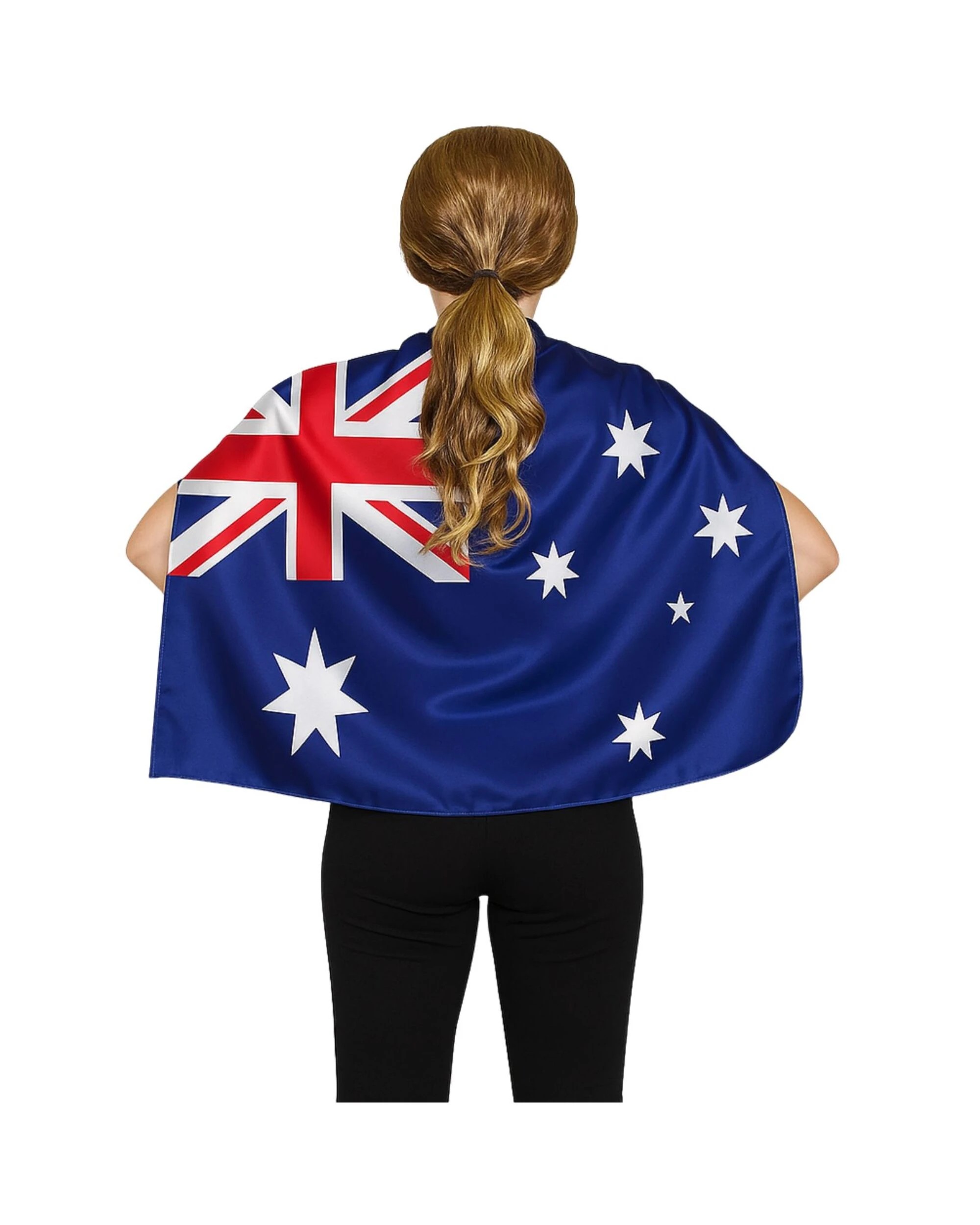 1 Artwrap Kids Aussie Flag Cape - One Size, 1 of 3
