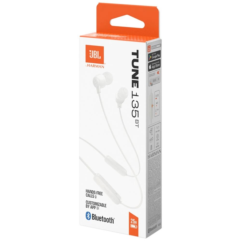 5 JBL Tune 135BT Wireless In-ear Headphones White, 5 of 5