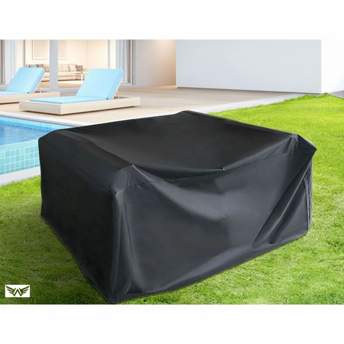 5 Gardeon 13-Piece Outdoor Sofa Set Wicker Couch Lounge Setting Cover - Black, 5 of 6
