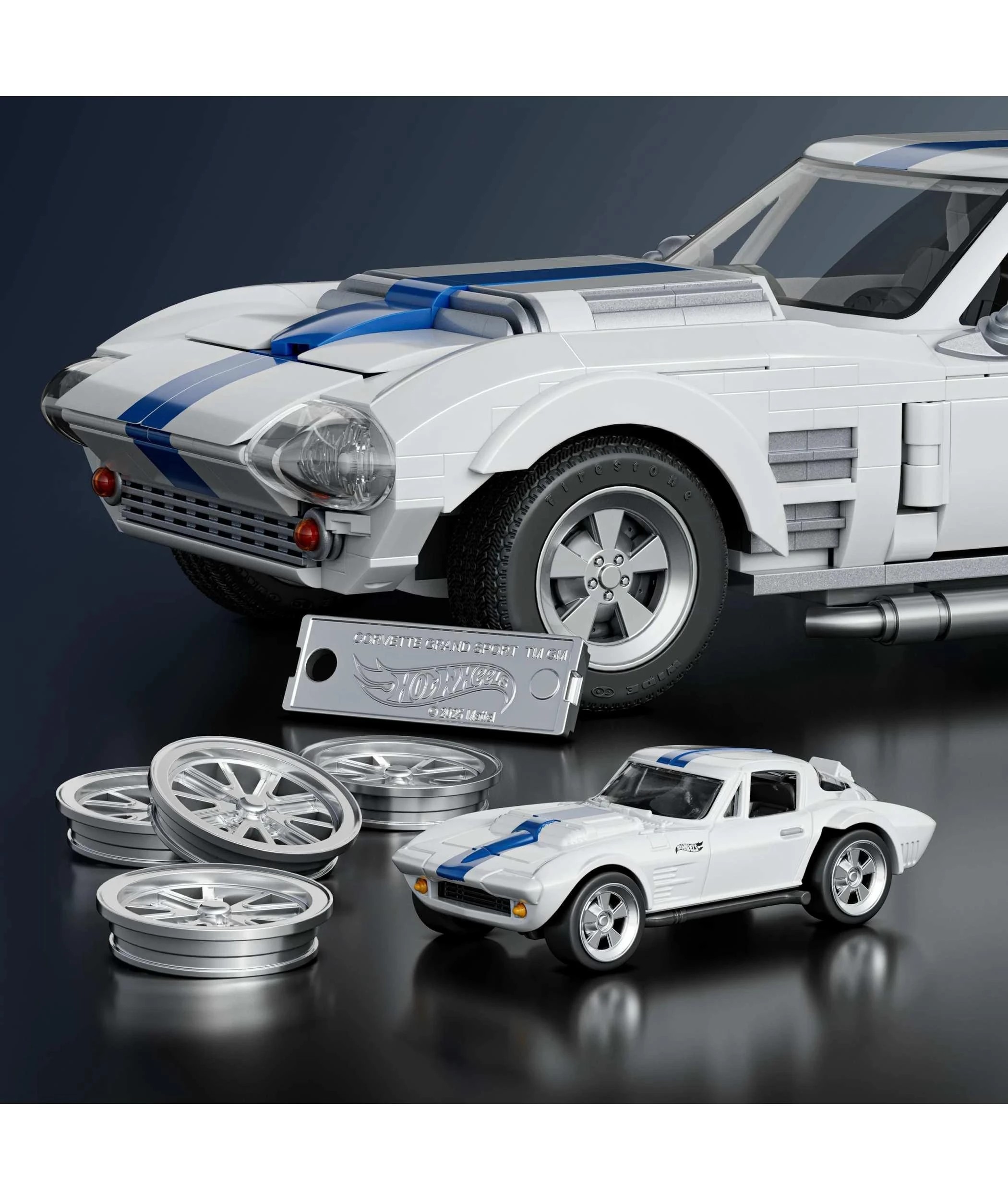 5 Mattel Brick Shop Hot Wheels Corvette Grand Sport Building Toy Kit - Multi, 5 of 6