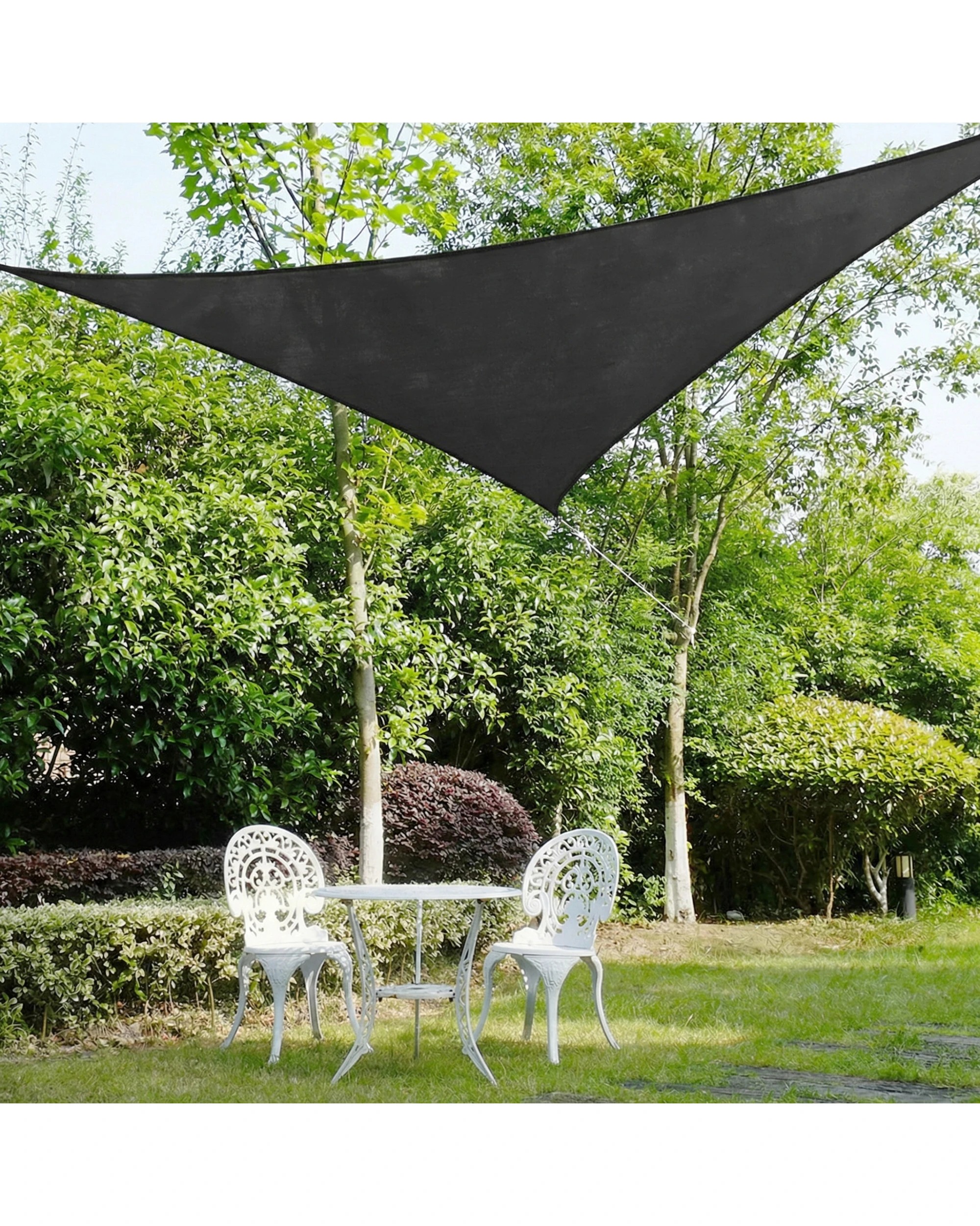 2 Wallaroo 5 x 5 x 5M Outdoor Sun Shade Sail Canopy Triangle - Grey, 2 of 8