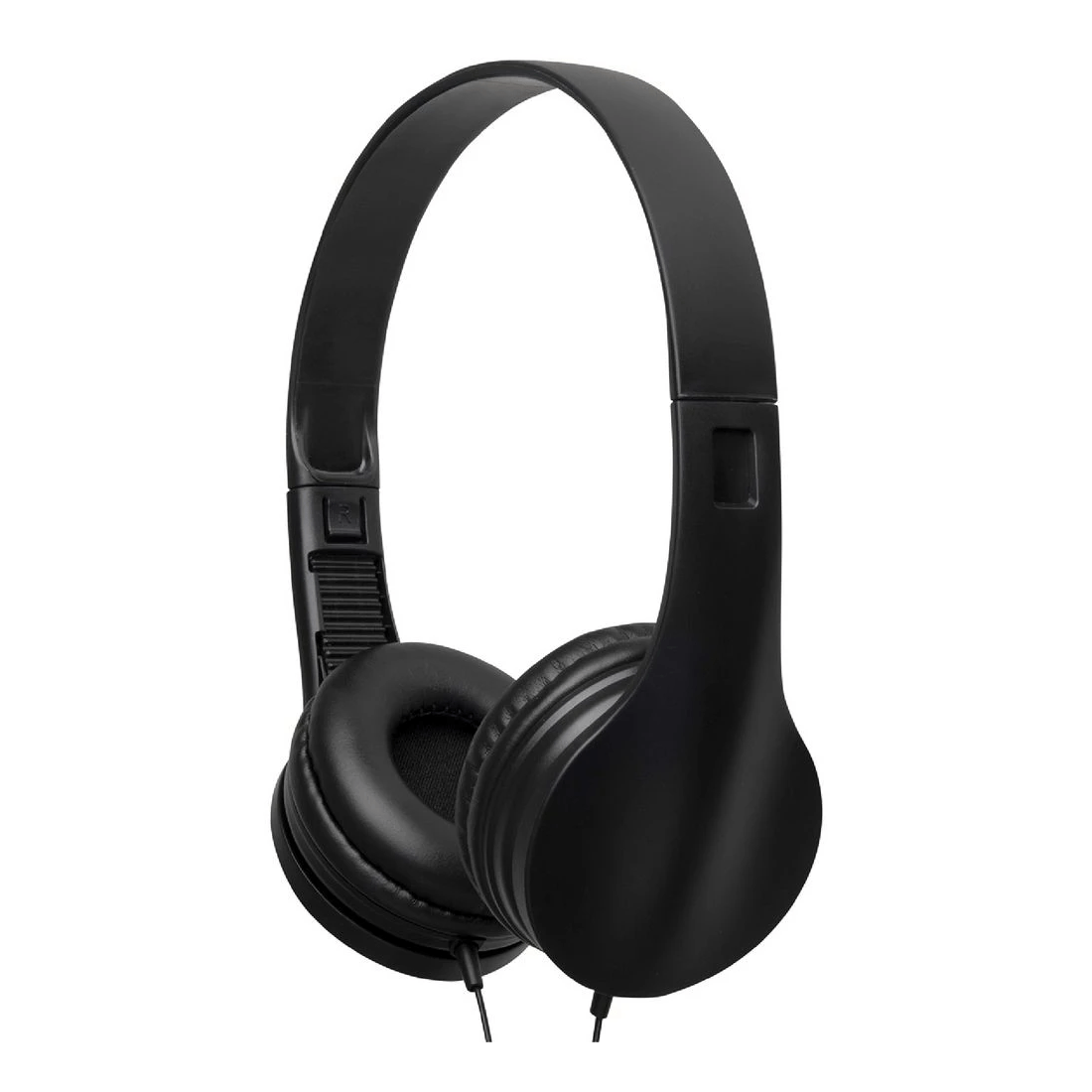 1 Keji On-ear Wired Headphones with Microphone Black, 1 of 3