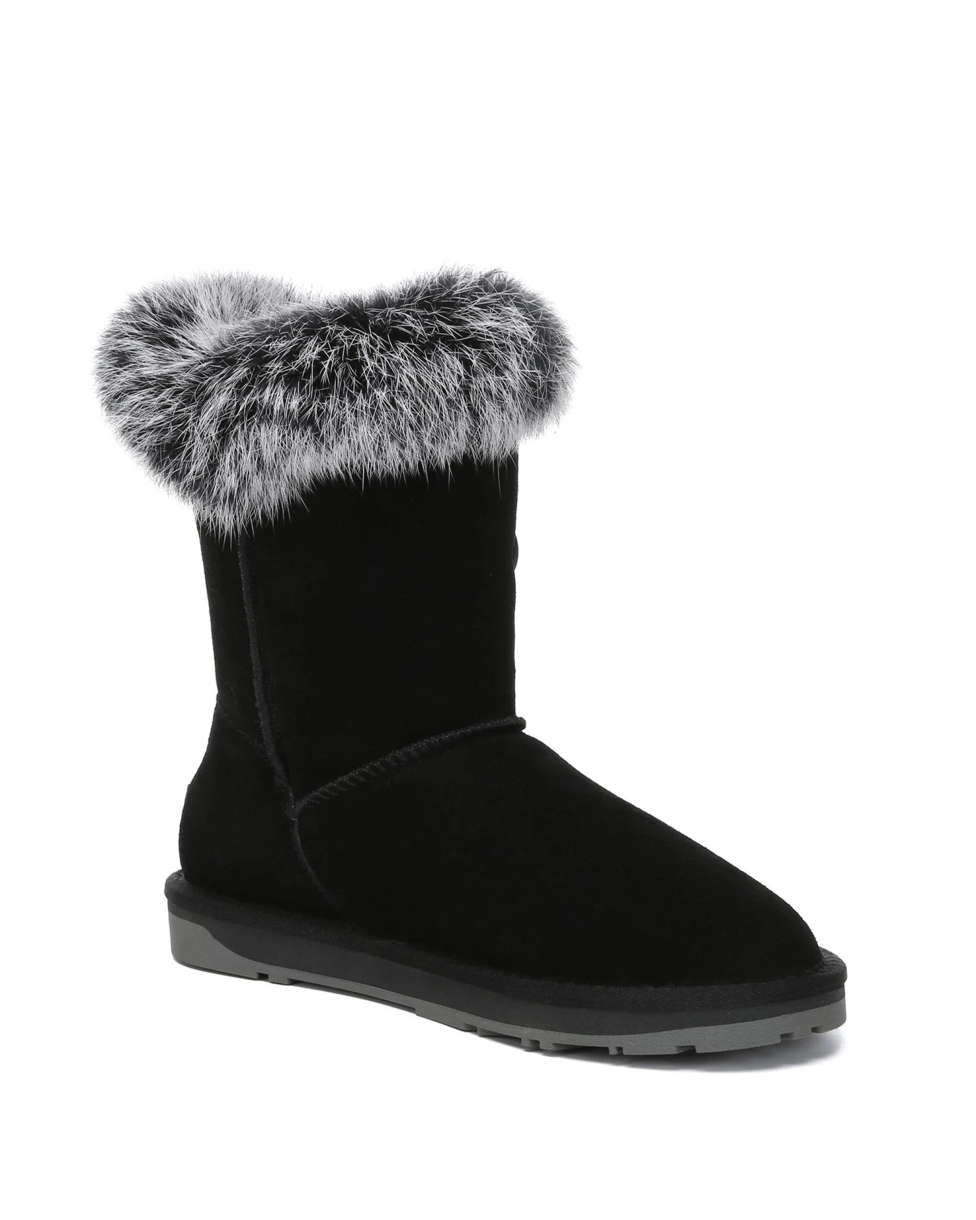 2 Everau Womens Donna Boots BLACK, 2 of 5