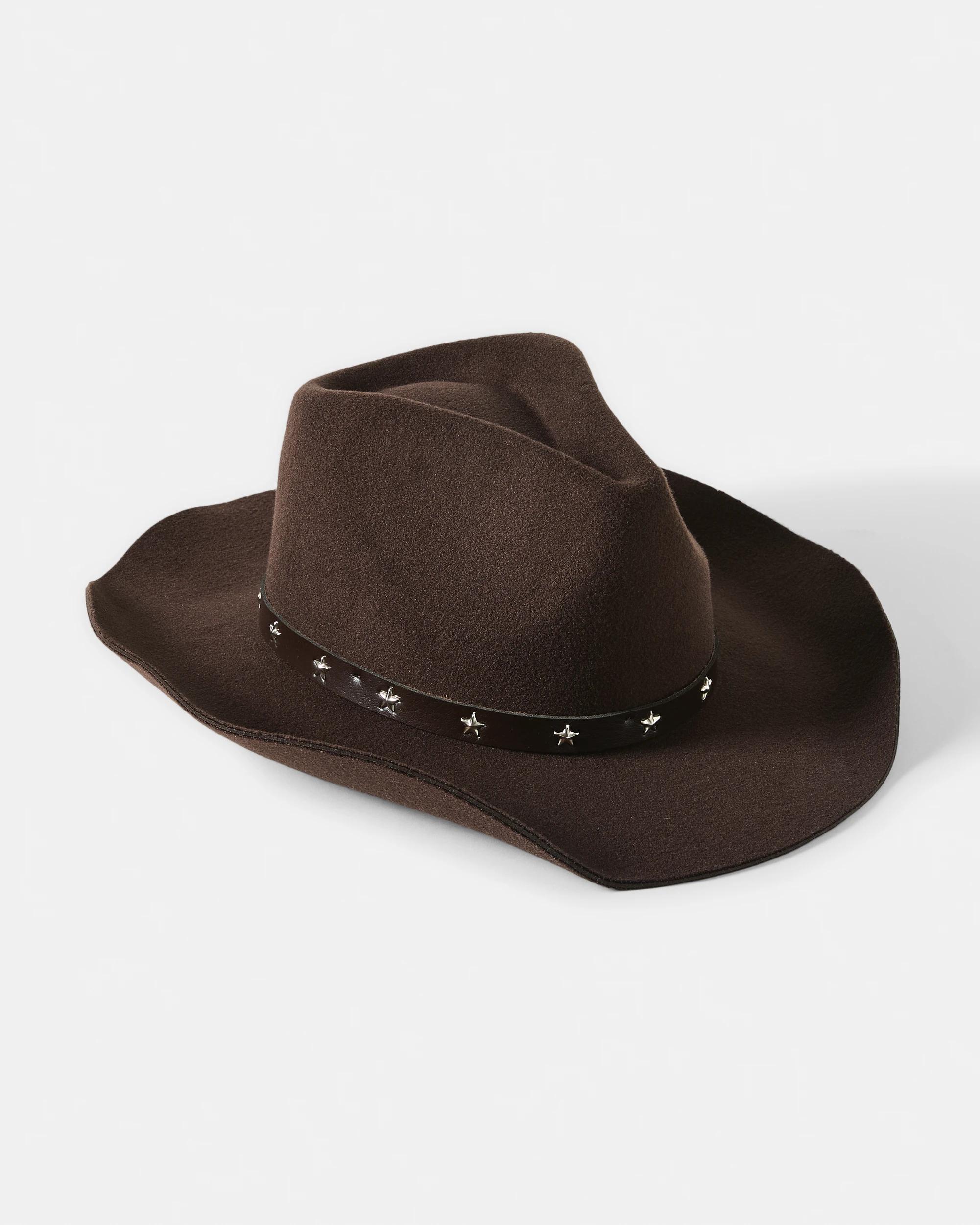 1 Star Cowboy Hat Deep Choc, 1 of 3