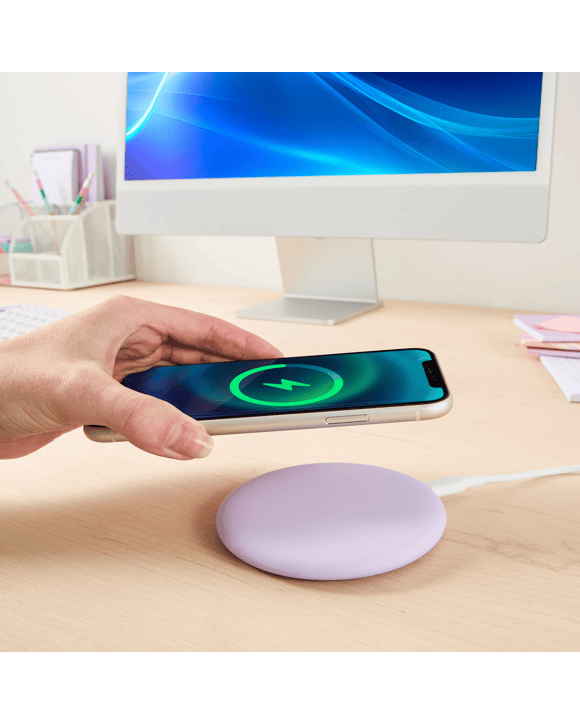 15W Wireless Charging Pad - Purple