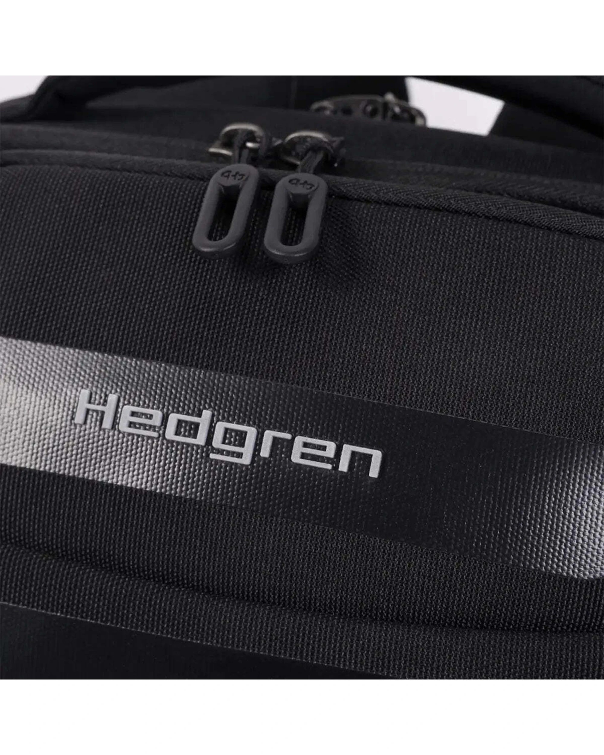 6 Hedgren HANDLE M 15.6in Laptop Backpack RFID Lockable Zips Raincover 19L Capacity - Black, 6 of 7