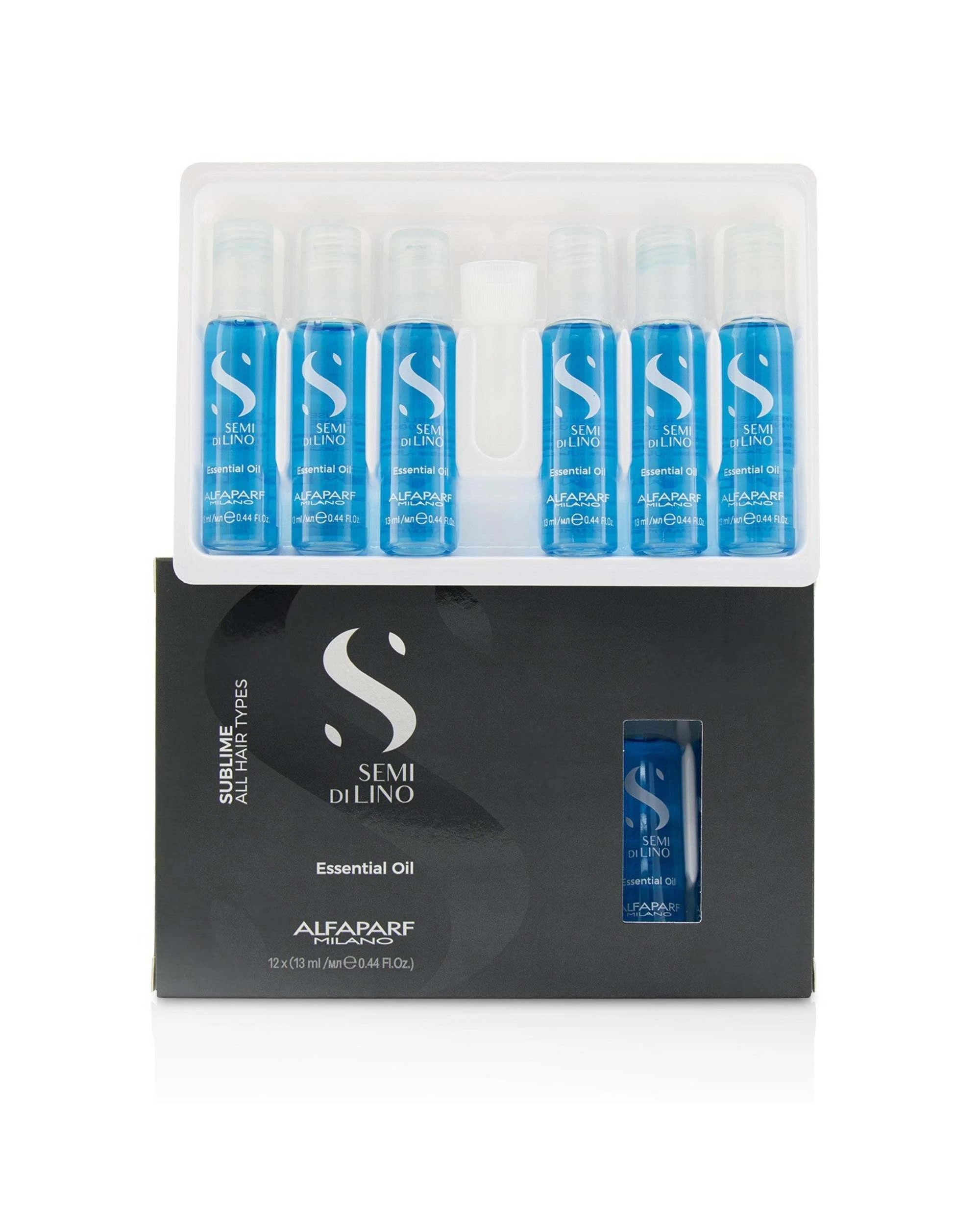 1 AlfaParf Semi Di Lino Sublime Essential Oil (All Hair Types)  12x13ml/0.44oz, 1 of 3