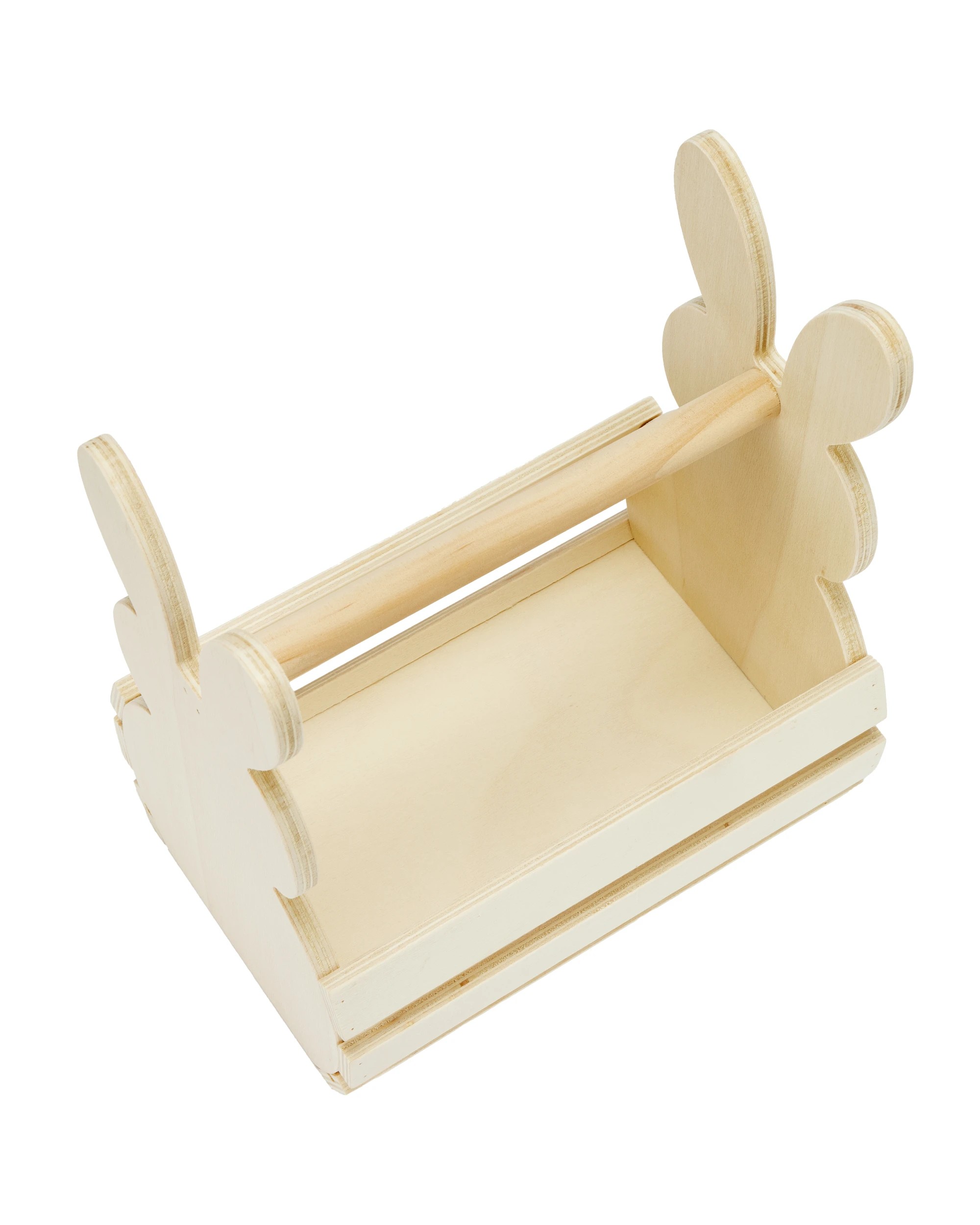 4 Wood Blank Bunny Basket, 4 of 5