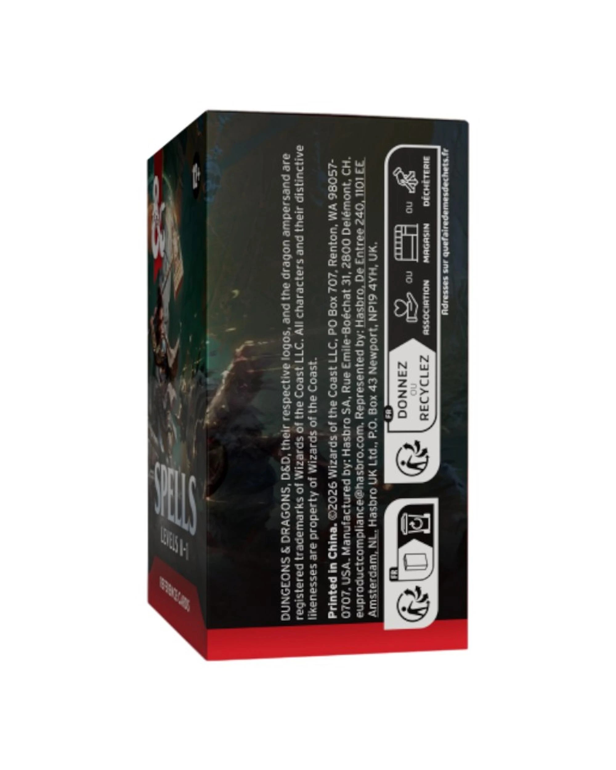 3 Dungeons and Dragons Spells Levels 0-1 Reference Cards, 3 of 5