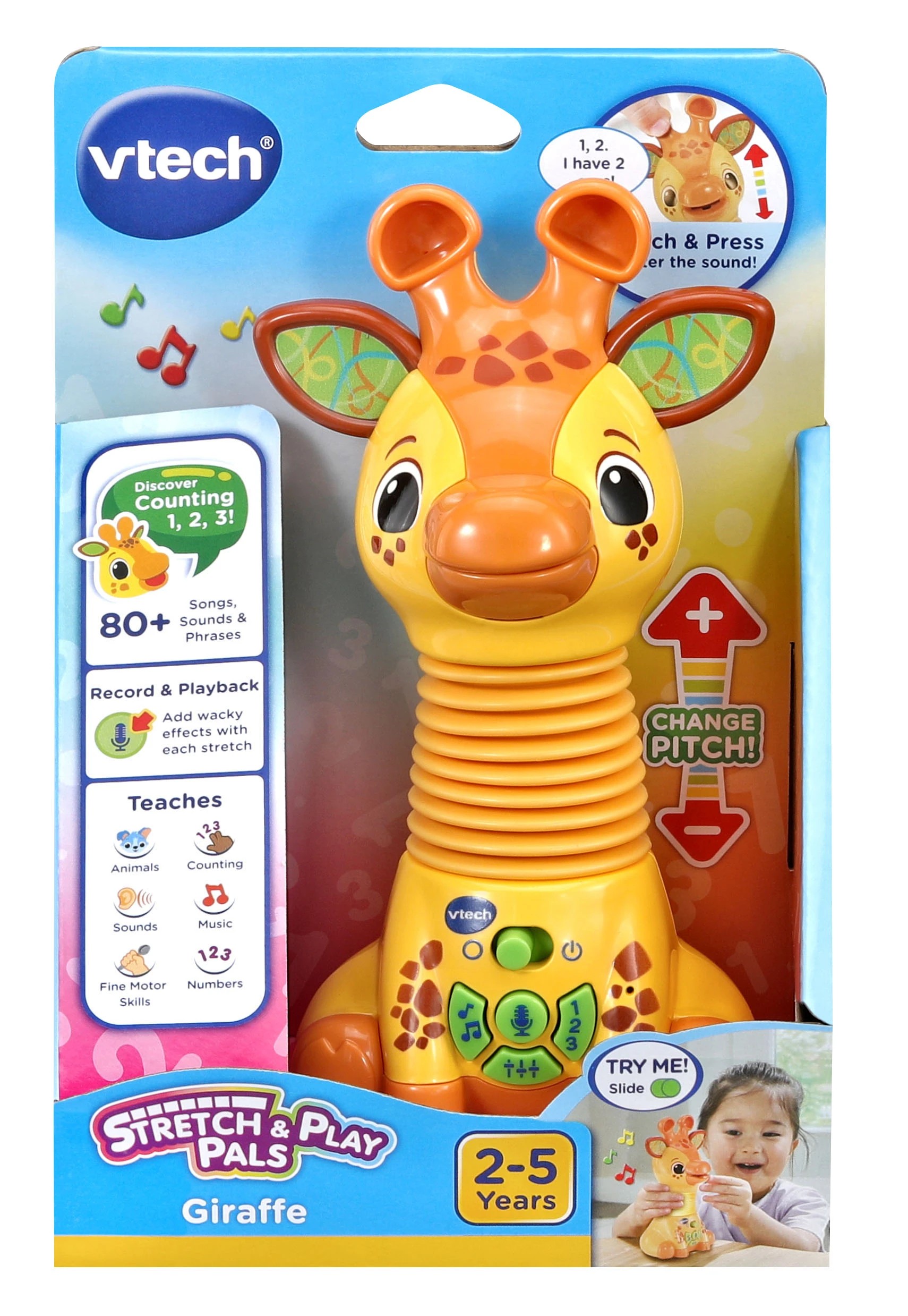 1 VTech Stretch & Play Pals Giraffe, 1 of 6
