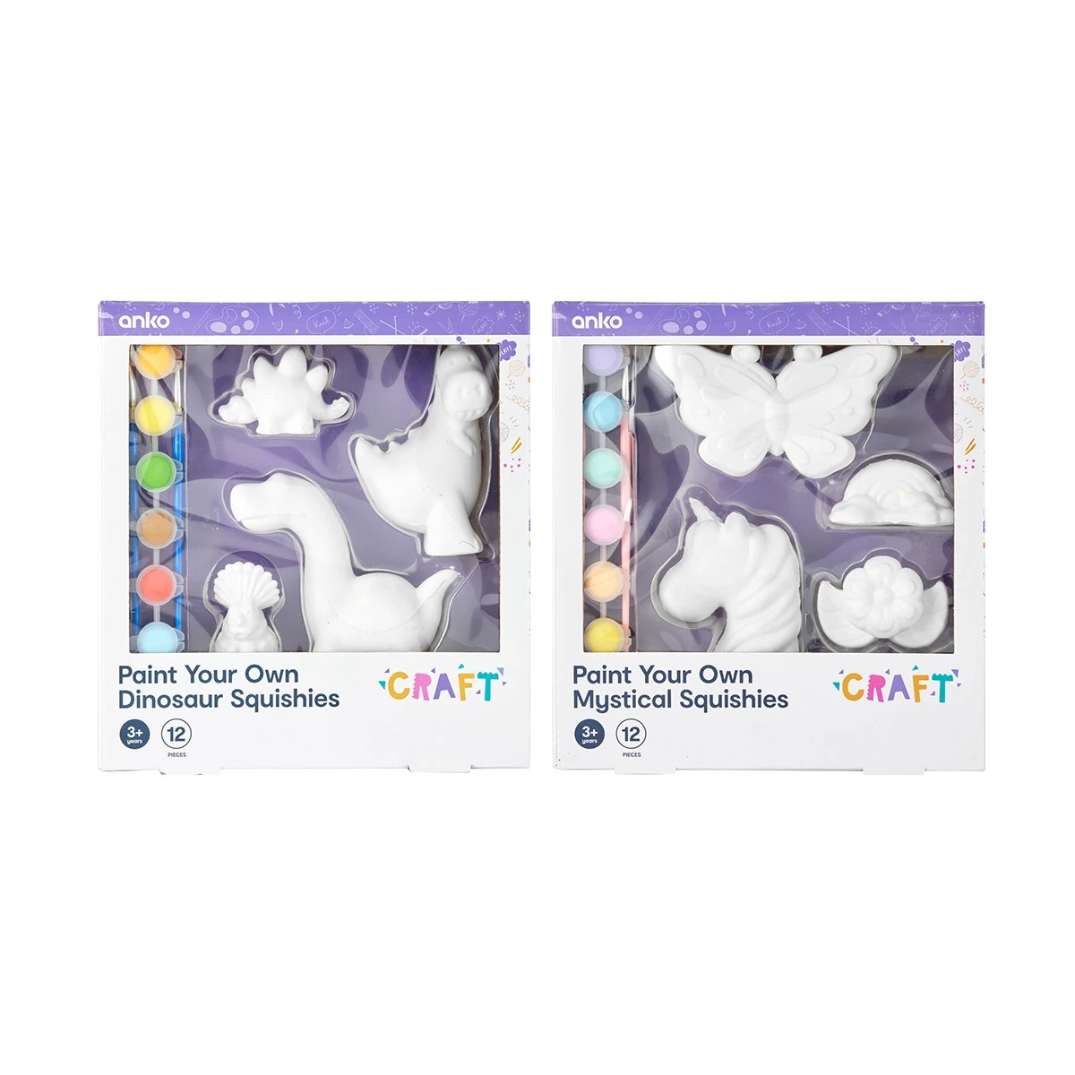 1 12 Piece Paint Your Own Squishies Kit - Assorted, 1 of 10