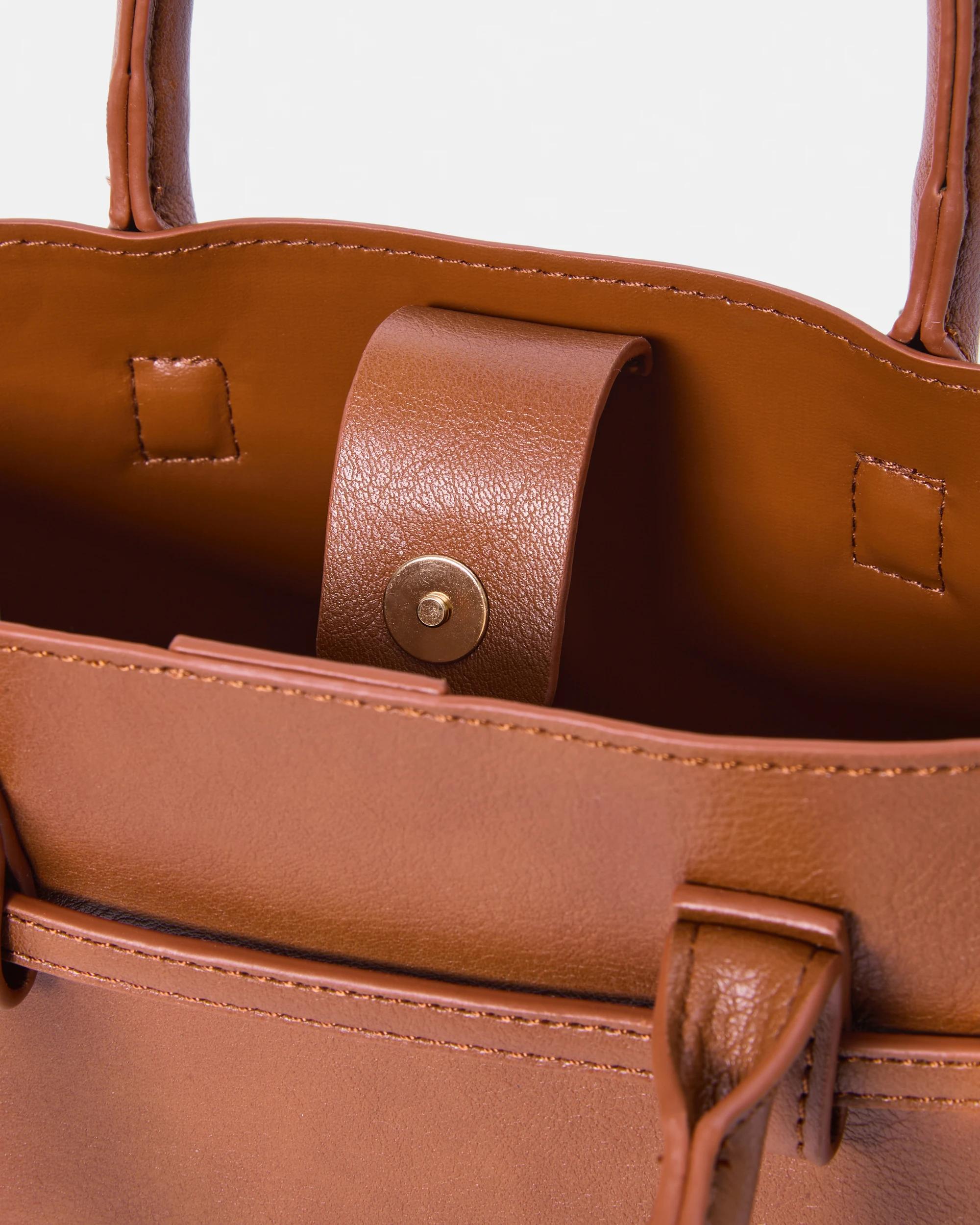 5 Top Handle Crossbody Bag Warm Umber, 5 of 8