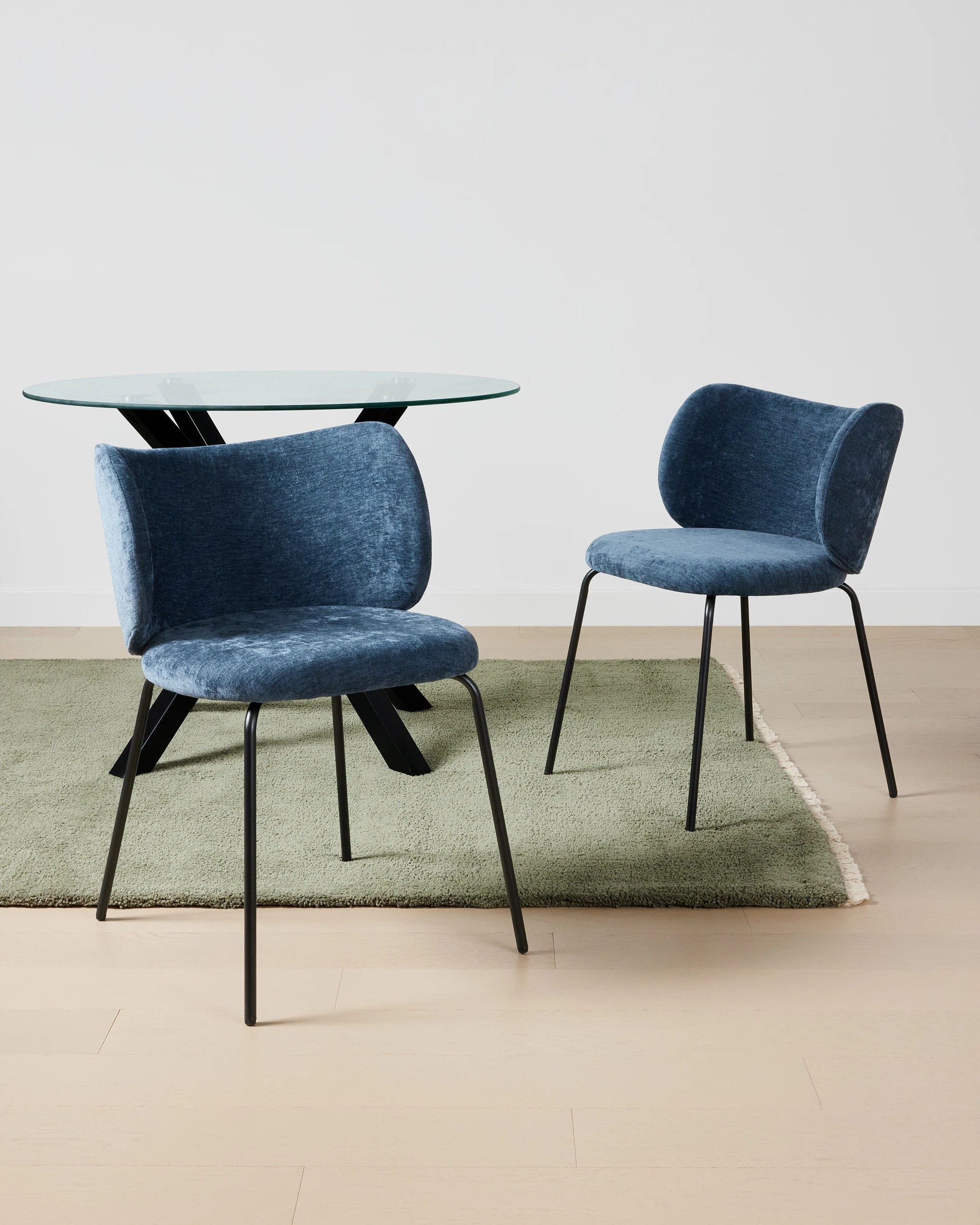 1 Abbey Set of 2 Dining Chairs - Blue, 1 of 7