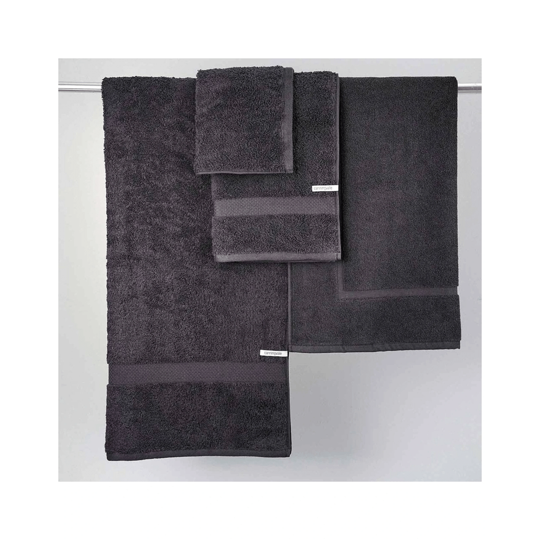 3 8pc Canningvale Royal Splendour Home Decor Bathroom Towel Set
 - Black, 3 of 3