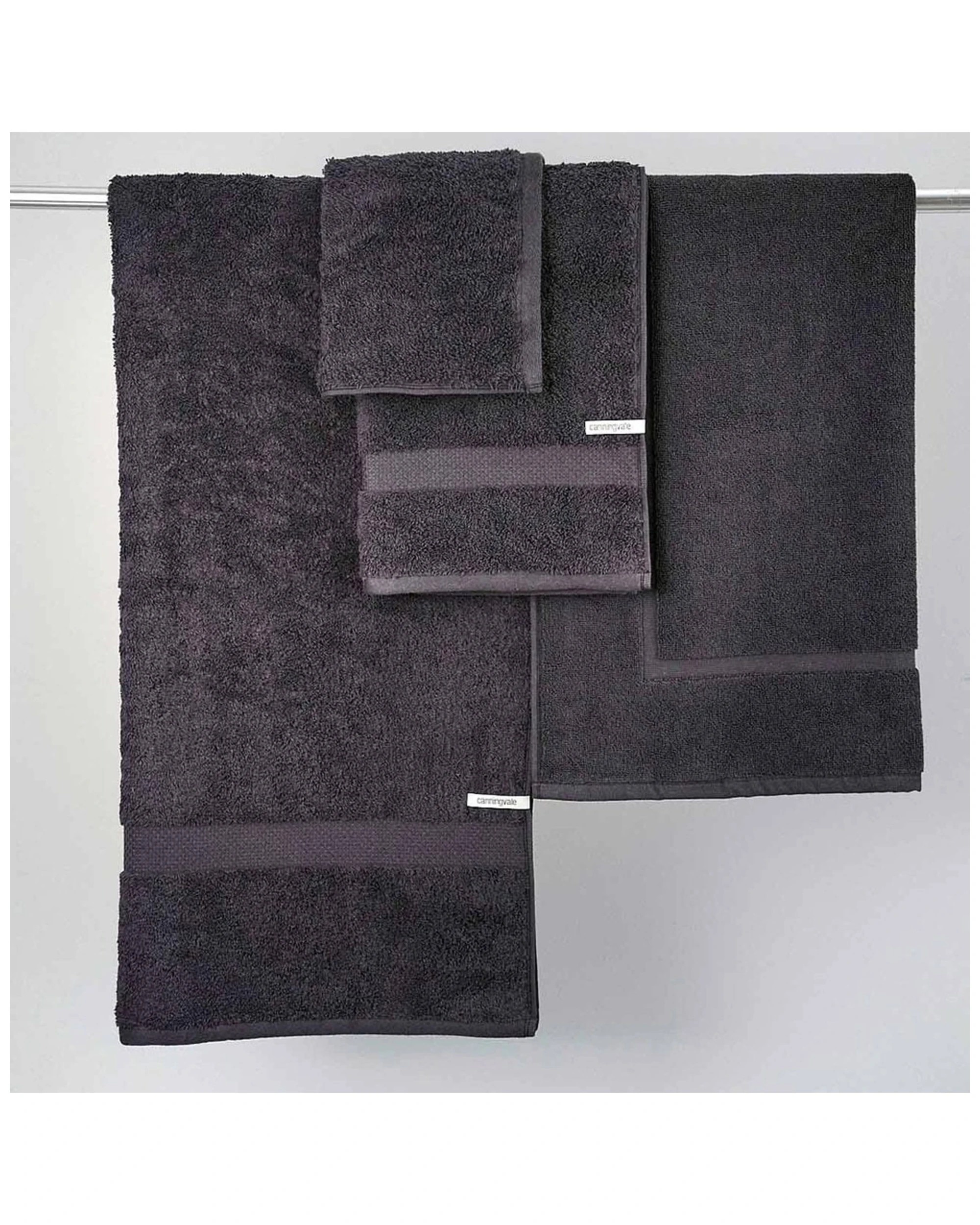 3 8pc Canningvale Royal Splendour Home Decor Bathroom Towel Set
 - Black, 3 of 3