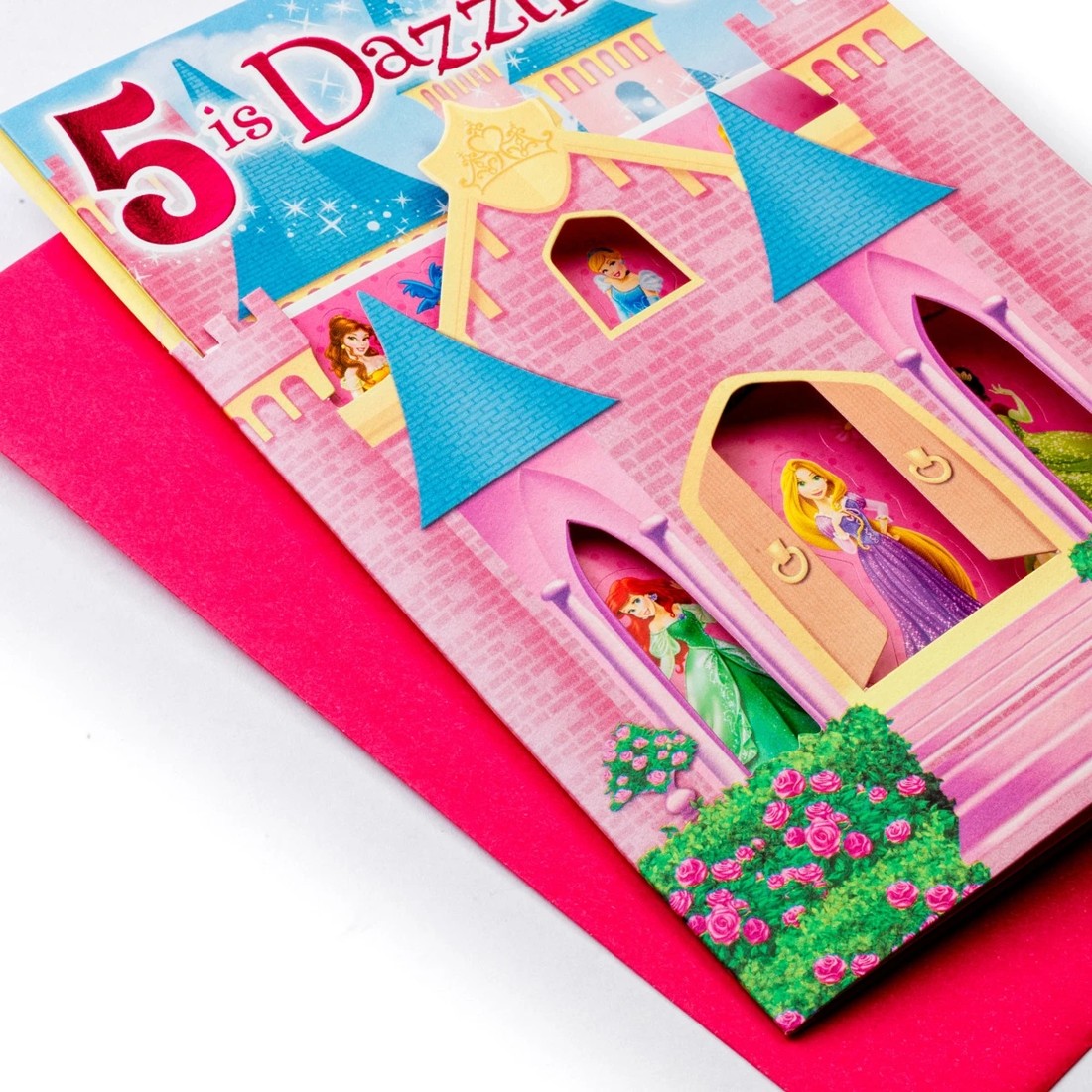 3 Hallmark Disney Princess Castle Birthday Card - Age 5, 3 of 3