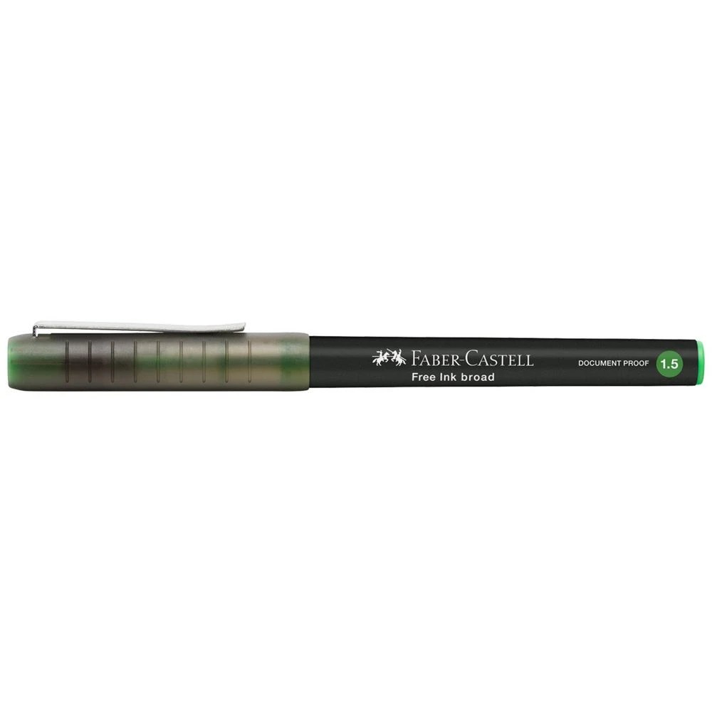 1 Faber Castell Free Ink Rollerball Pen 1.5 mm Light Green, 1 of 4