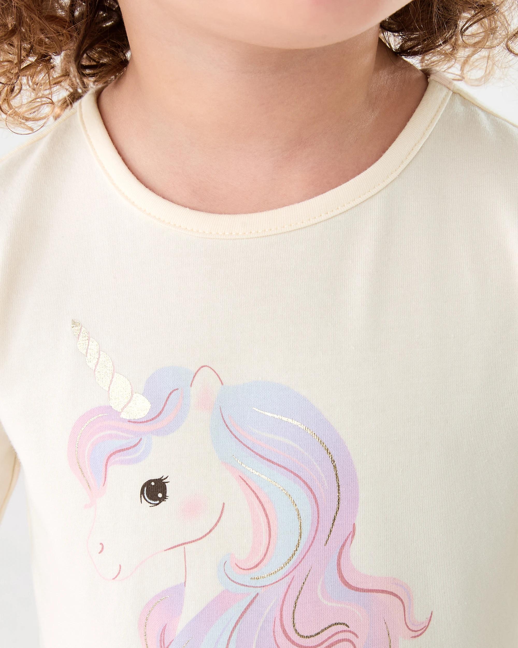 4 Long Sleeve Rib Tutu Dress Bge Unicrn, 4 of 8