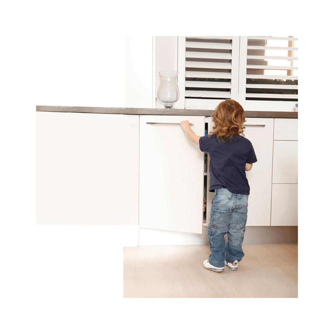 1 12pc Dreambaby Self-locking Cabinet Drawer Baby Children Safety Catches
 - White, 1 of 1