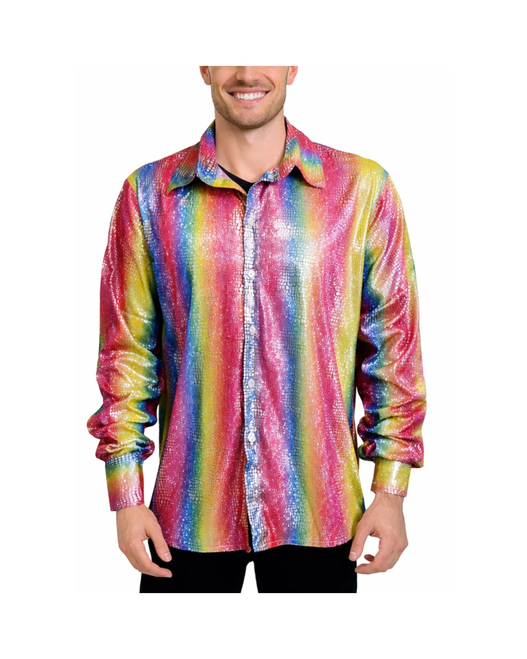 1 BR Costumes Disco Shirt for Adults, 1 of 3