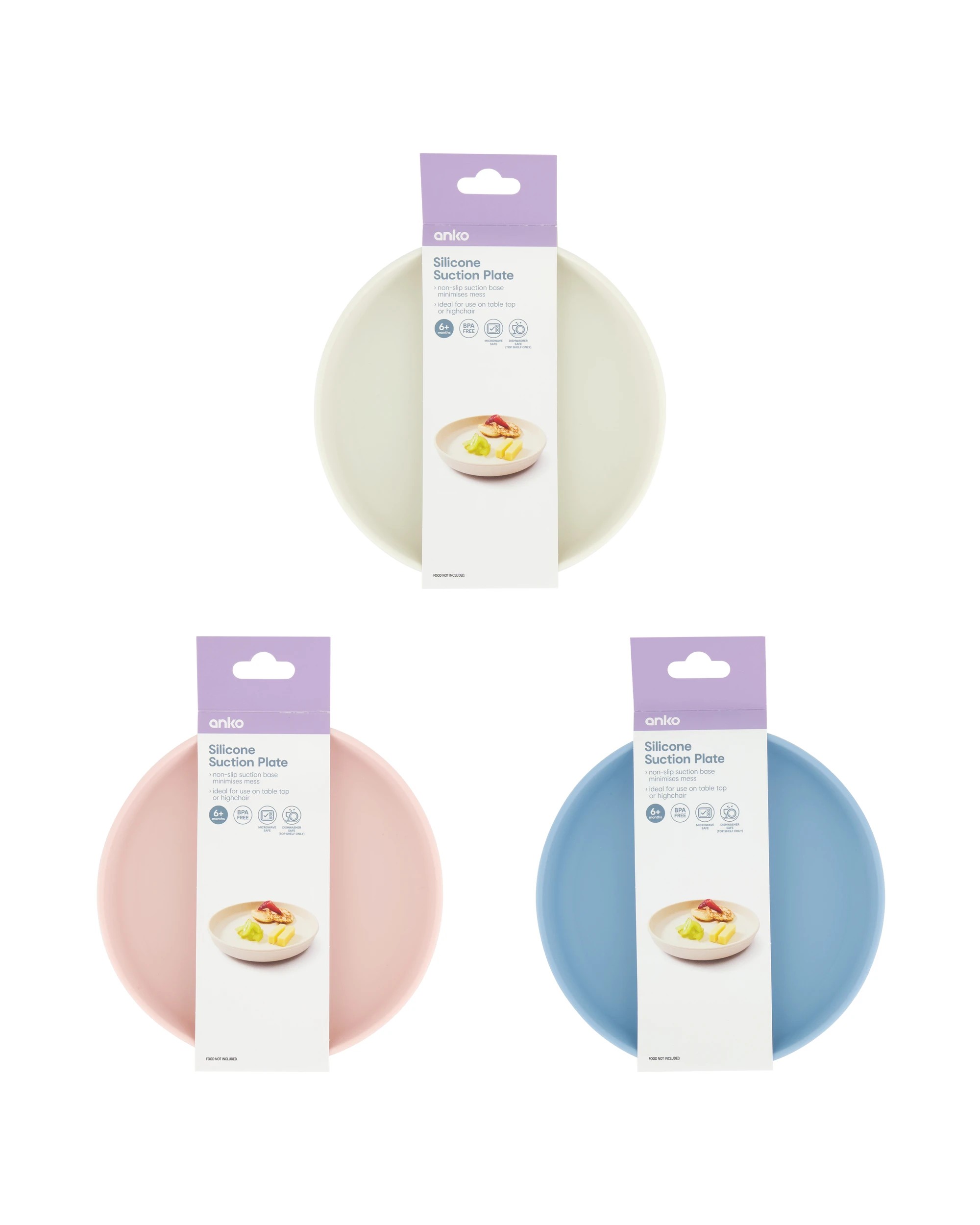 9 Silicone Suction Plate - Assorted, 9 of 10