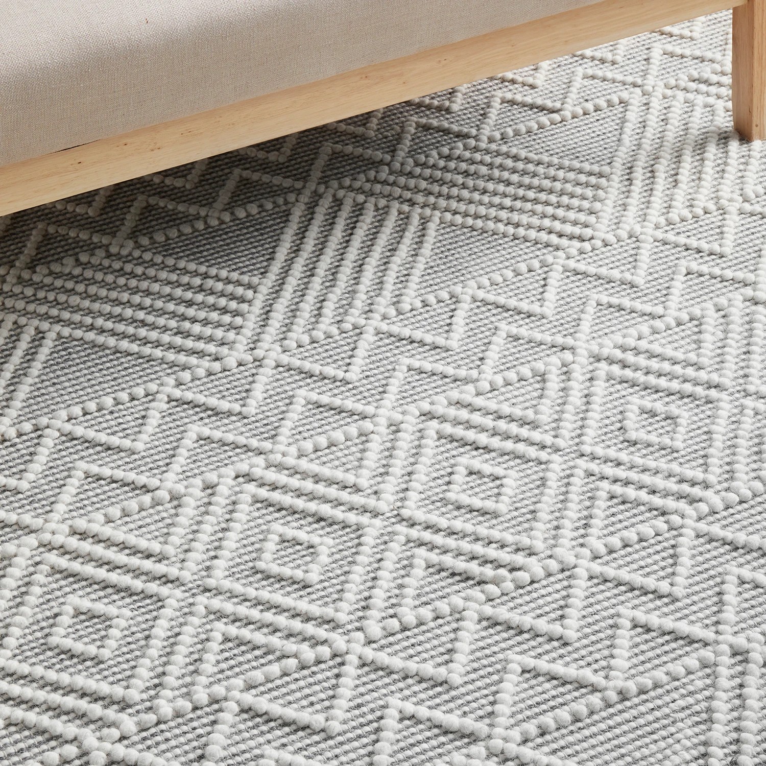 6 Common Ground Rugs Chateau 225x155cm - Medium Hand Loomed Floor Rug - Natural, 6 of 9