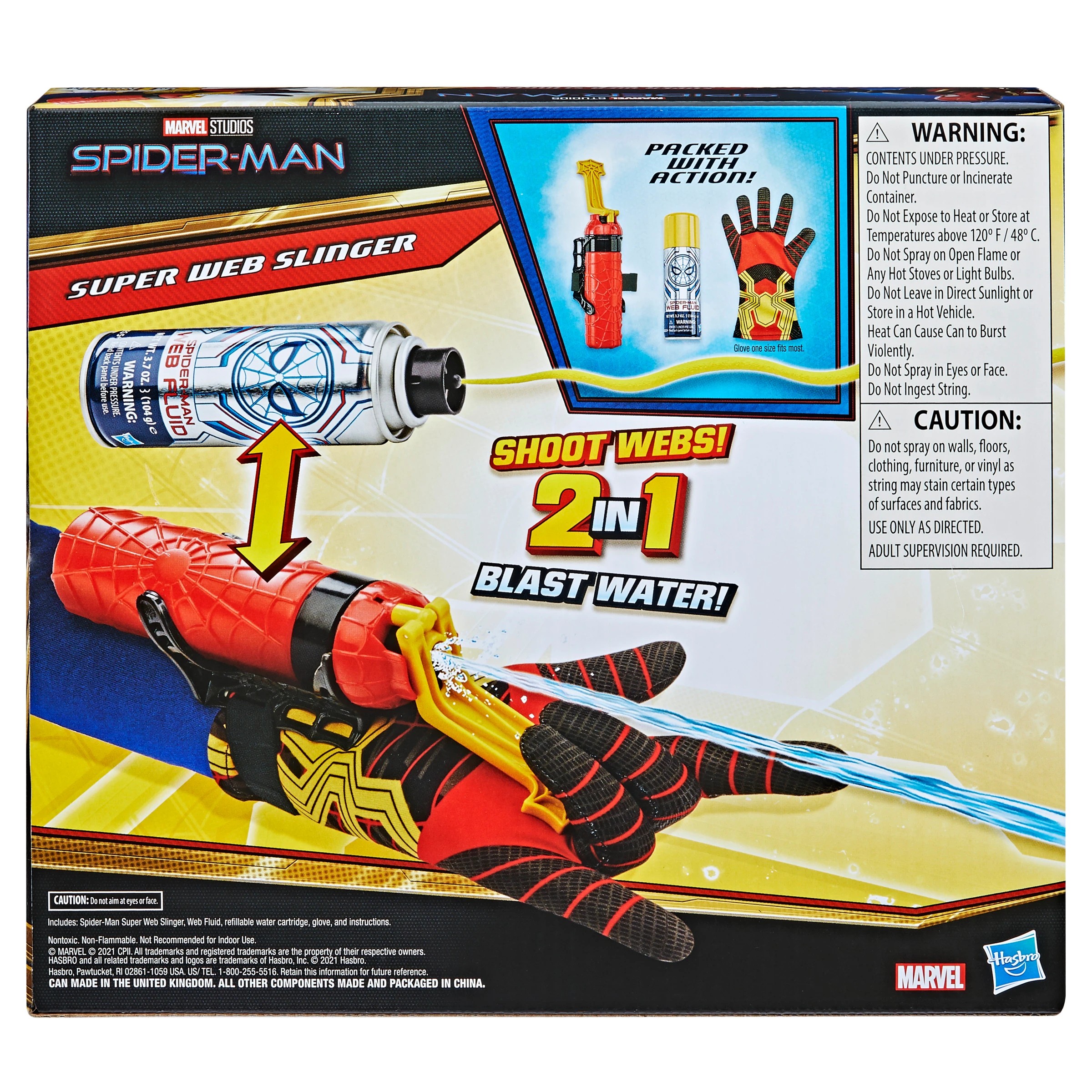 4 Marvel Spider-Man Super Web Slinger Glove With Water Cartridge & Spidey Shot Web Fluid, 4 of 4