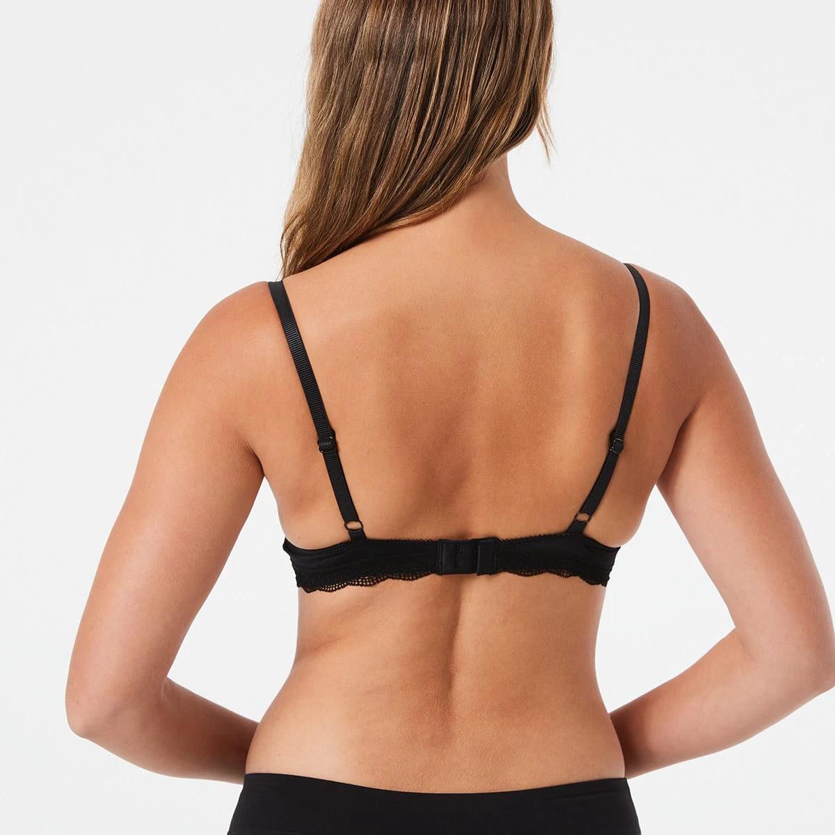 3 Double Push-Up Lace Bra BLACK, 3 of 4