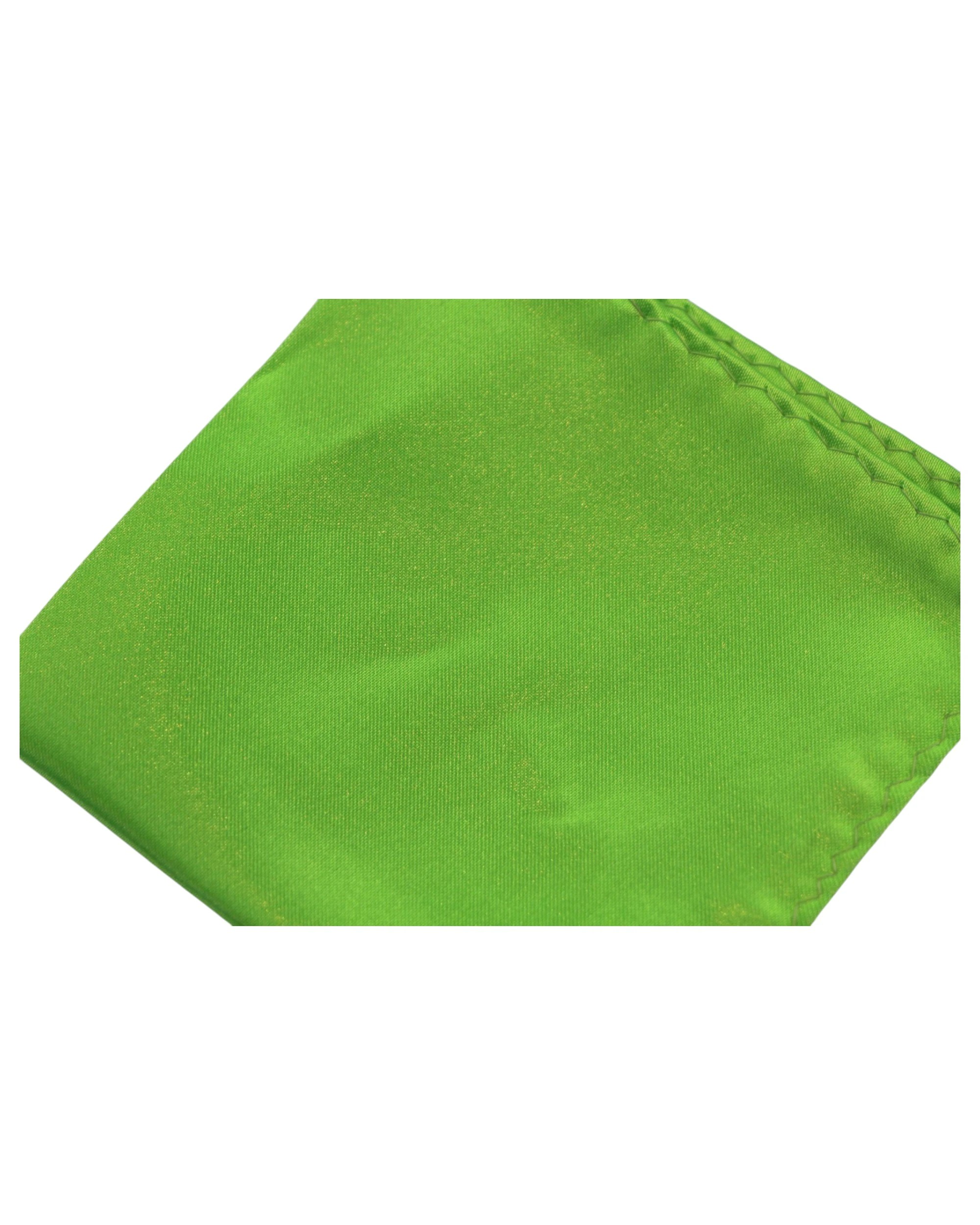 2 Zasel Mens Pocket Square - Green - Green, 2 of 3