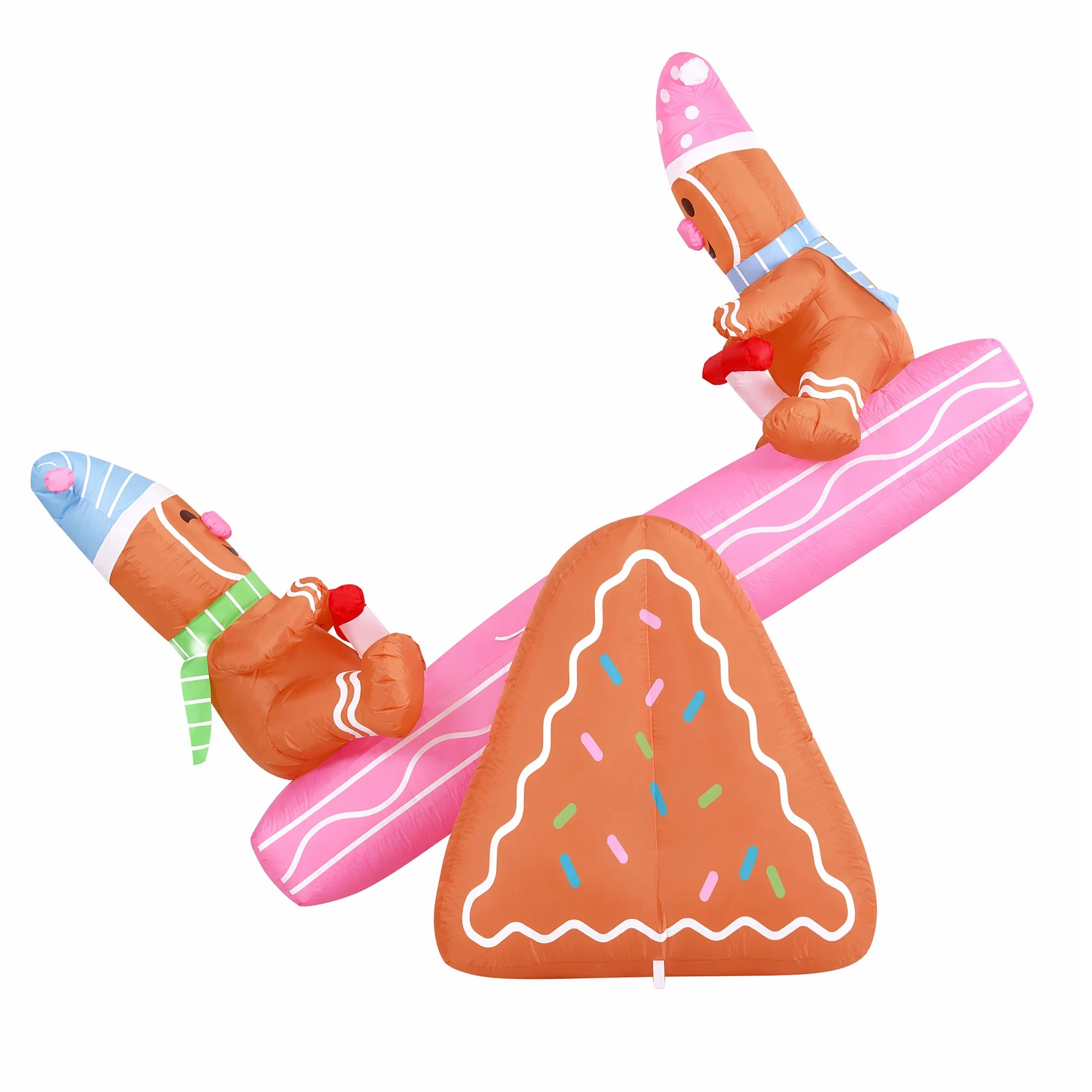 4 Jingle Jollys Christmas Inflatable Seesaw 1.8M Height LED Outdoor Decorations Illuminated - Multi, 4 of 9