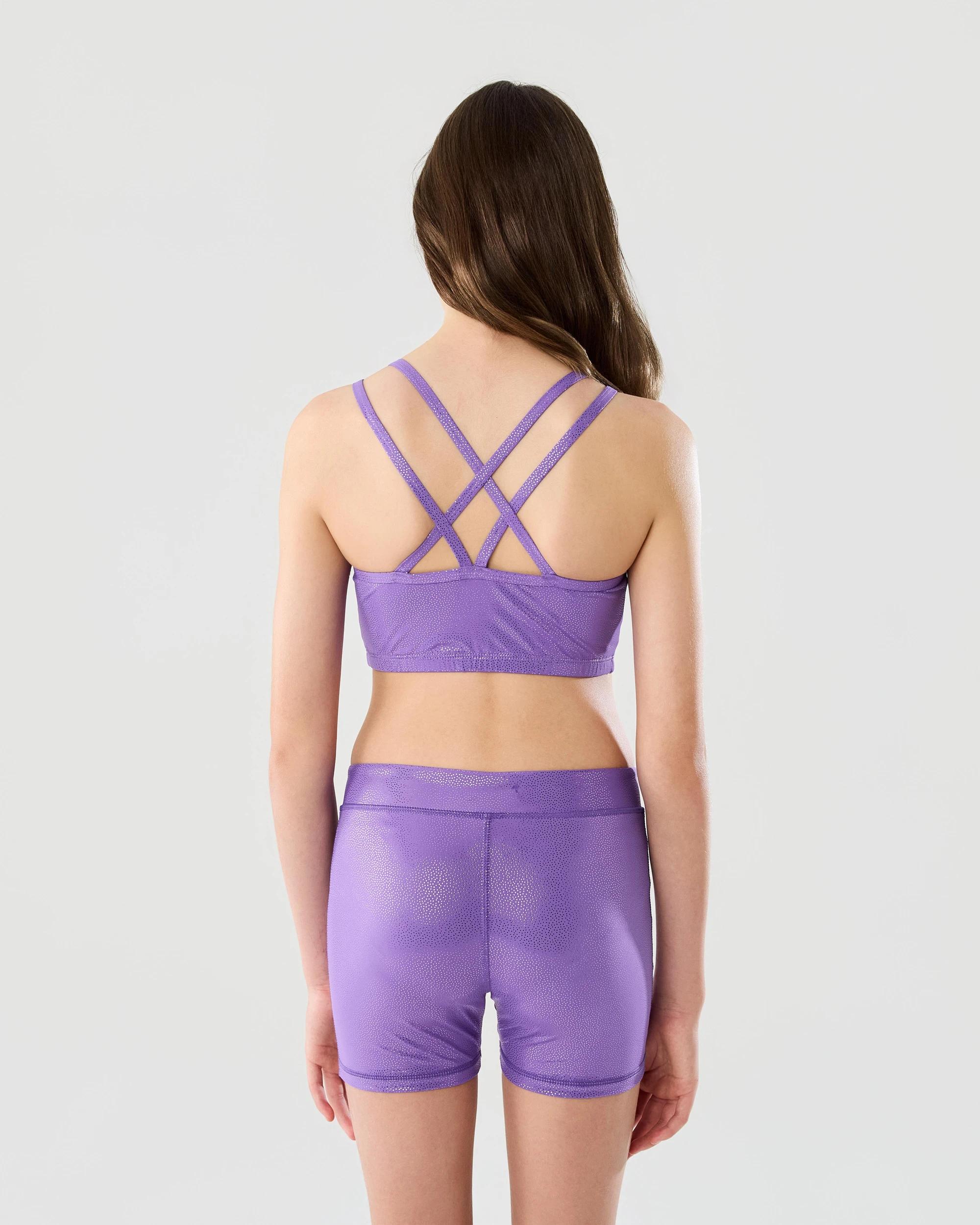 2 Gymnastic Crop Top Pur Dots, 2 of 7