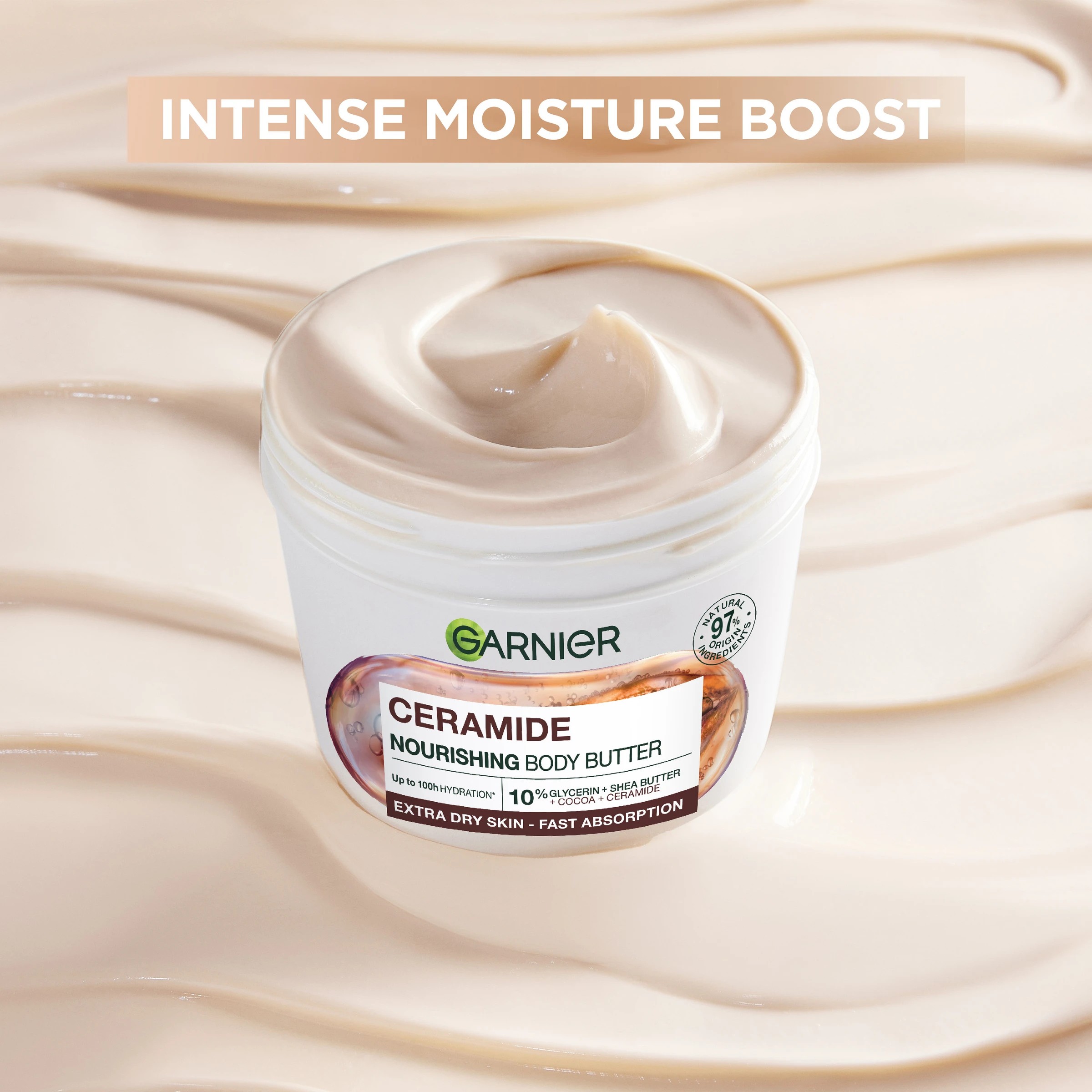 6 Garnier Body Superfood 48H Repairing Butter Cream 380ml - Cocoa and Ceramide, 6 of 8