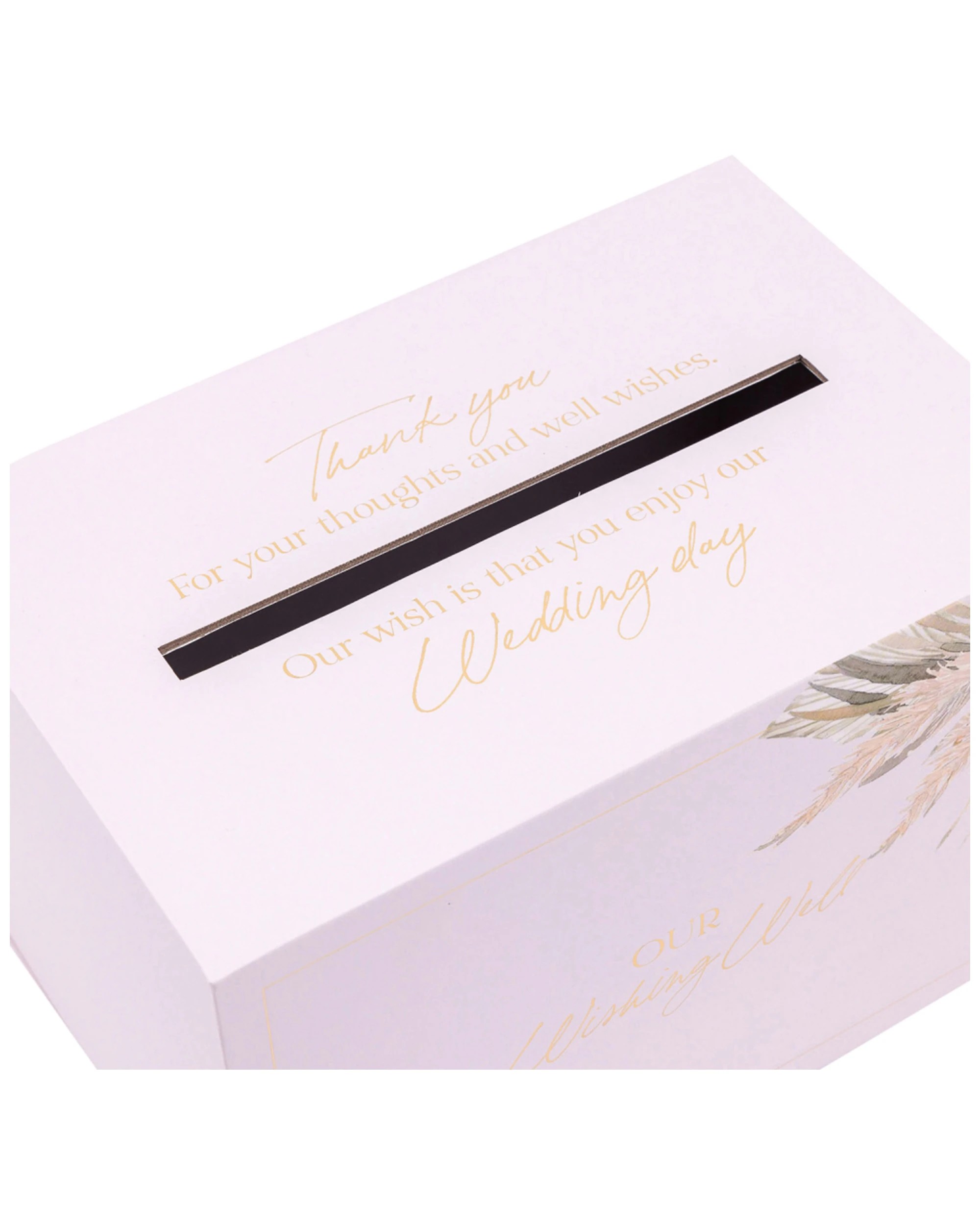 6 Splosh Floral Wedding/engagement Party Our Wishing Well Box W/ Slot 30x20cm - Pink, 6 of 9