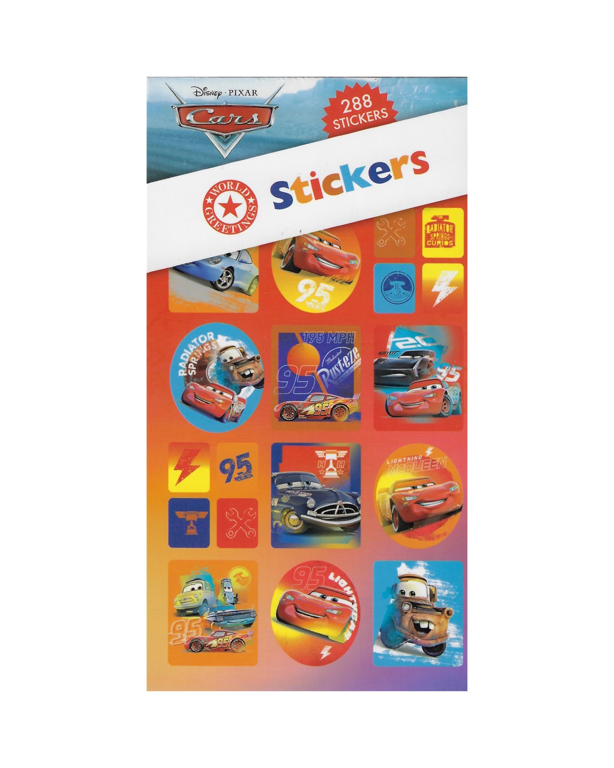 1 Disney Cars Sticker Book 12 Sheets, 1 of 1