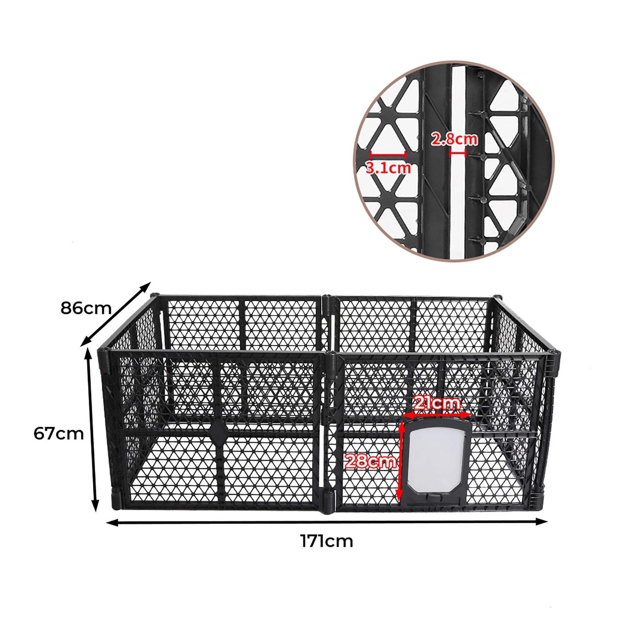 2 Pawz Foldable Pet Playpen Medium, 2 of 3