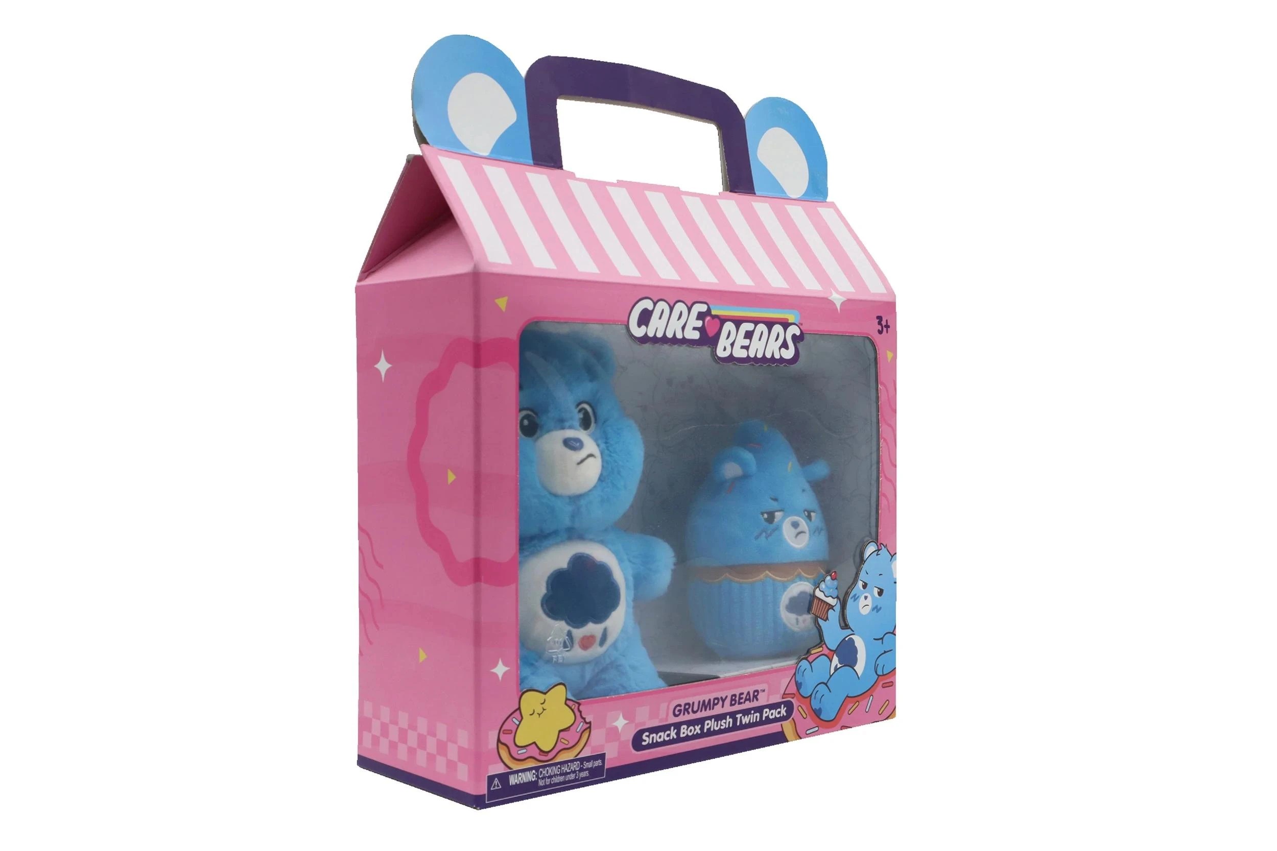 3 Care Bears Grumpy Bear Snack Box Plush Twin Pack - Multi, 3 of 4