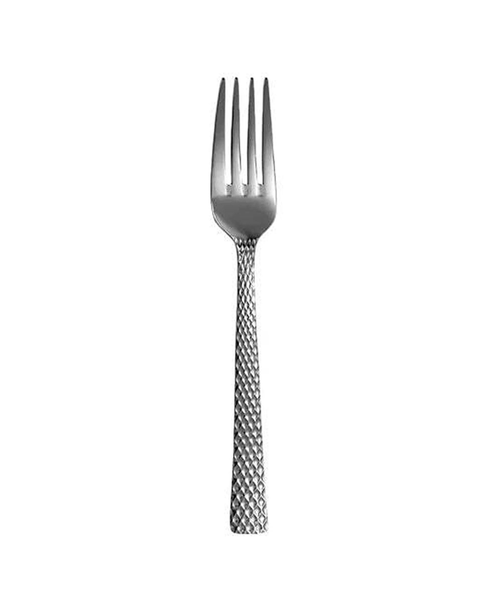 2 Maxwell & Williams 4x Diamonds Stainless Steel Faceted Design Table Fork - Silver, 2 of 4