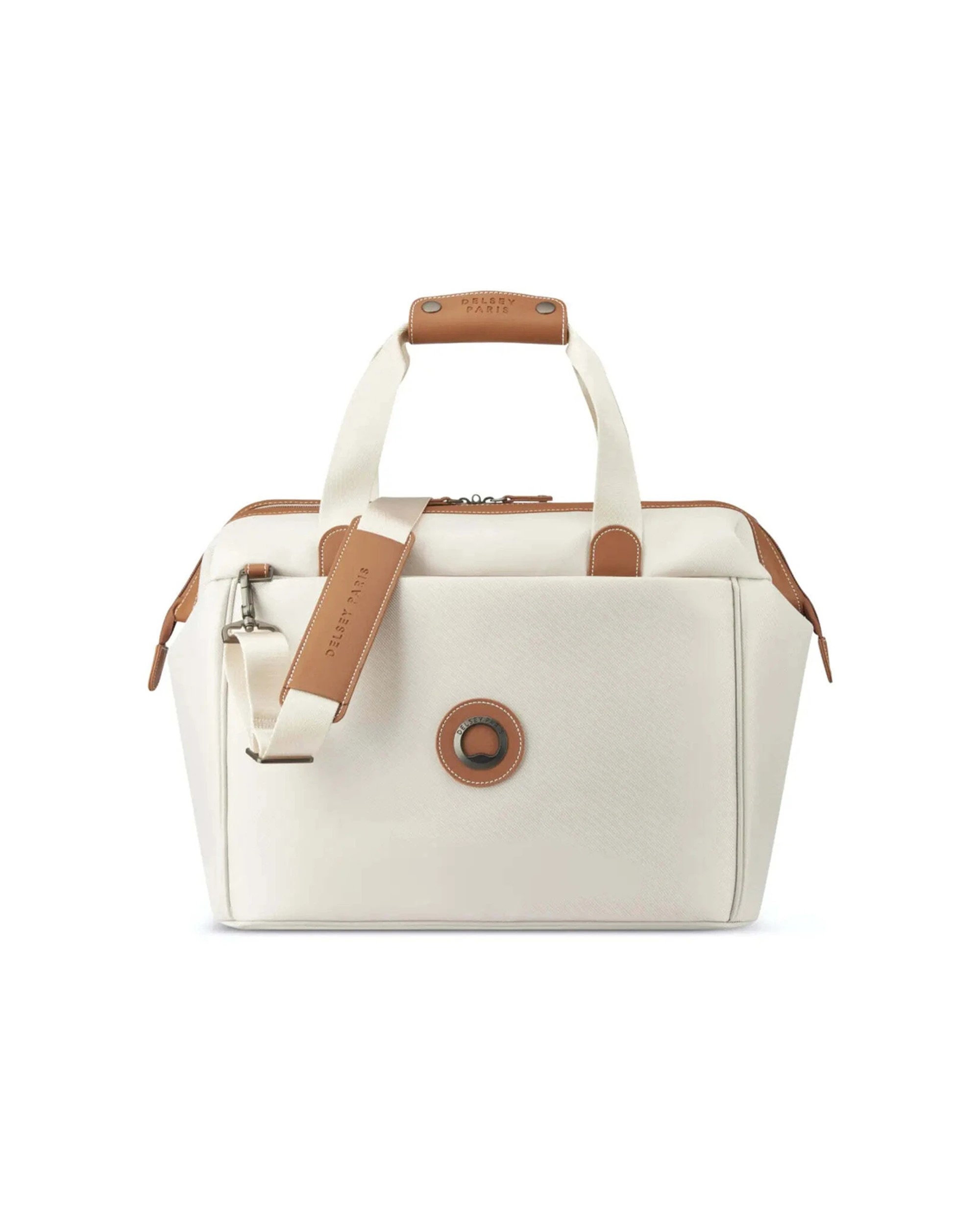 1 Delsey Chatelet Air 2.0 Weekender S Overnight Bag Laptop Compartment Recycled Angora - White, 1 of 8