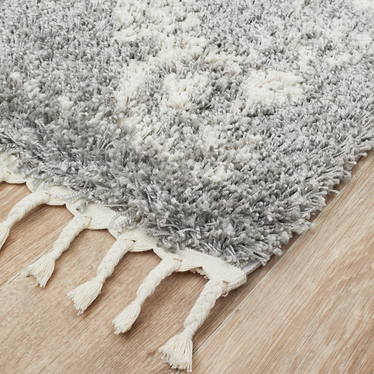 3 Common Ground Rugs Amber 33 170x120cm - Small Power Loomed Shag Rug - Silver, 3 of 7
