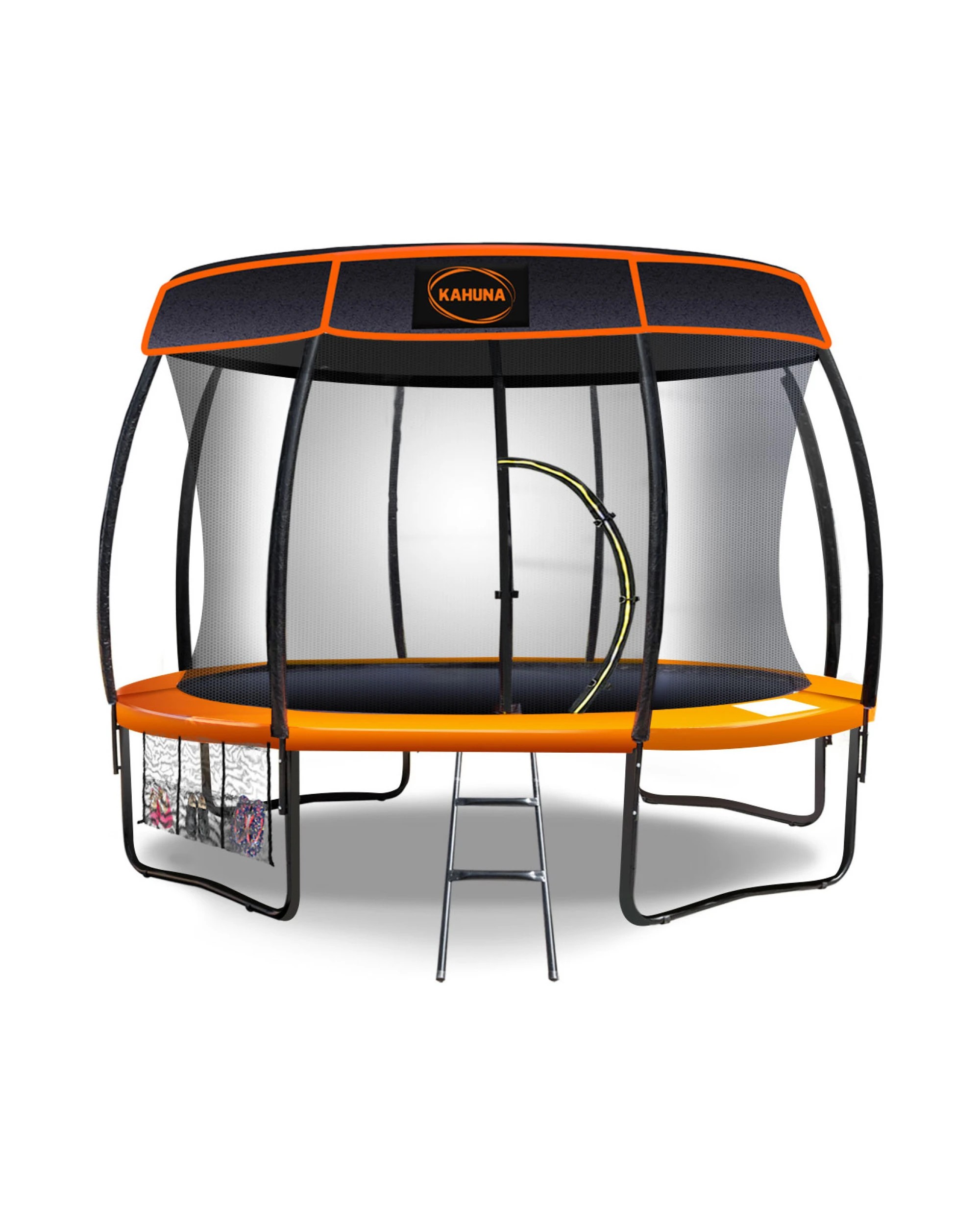 1 Kahuna Trampoline 10 ft with Roof - Orange, 1 of 4