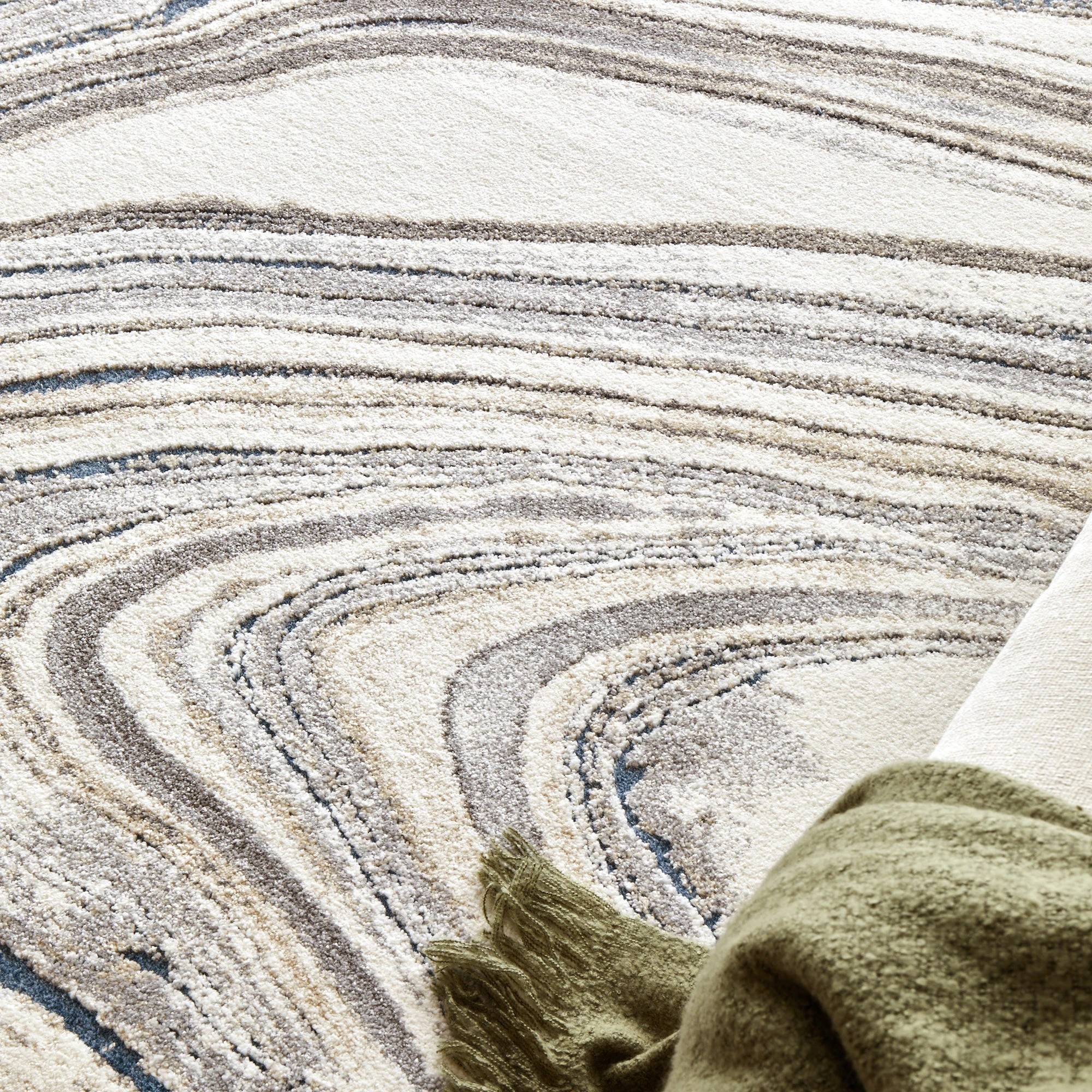 3 Common Ground Rugs Stonefall 555 230x160cm - Medium Floor Rug - White, 3 of 7