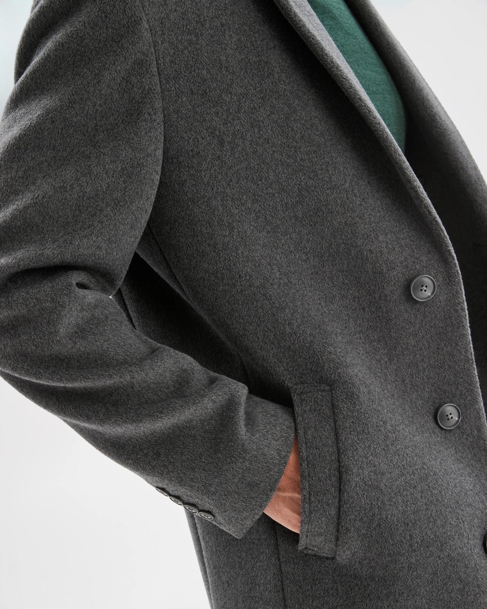 7 Preview Wool Blend Cashmere Overcoat CHARCOAL, 7 of 8